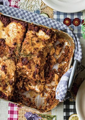 Zum Schluss gibt’s Lasagne