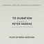 Cover To Duration. A Tribute to Peter Handke (Original Motion Picture Soundtrack)
