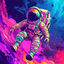 Cover Astronaut wanders in space