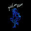 Cover girl in blue