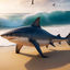 Cover tralalero tralala shark with NO shoes