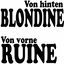 Cover Von Hinten Blondine (Von Vorne Ruine)