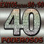 Cover 40 Éxitos de los 80 y 90 Poderosos