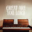 Cover Great Are You Lord