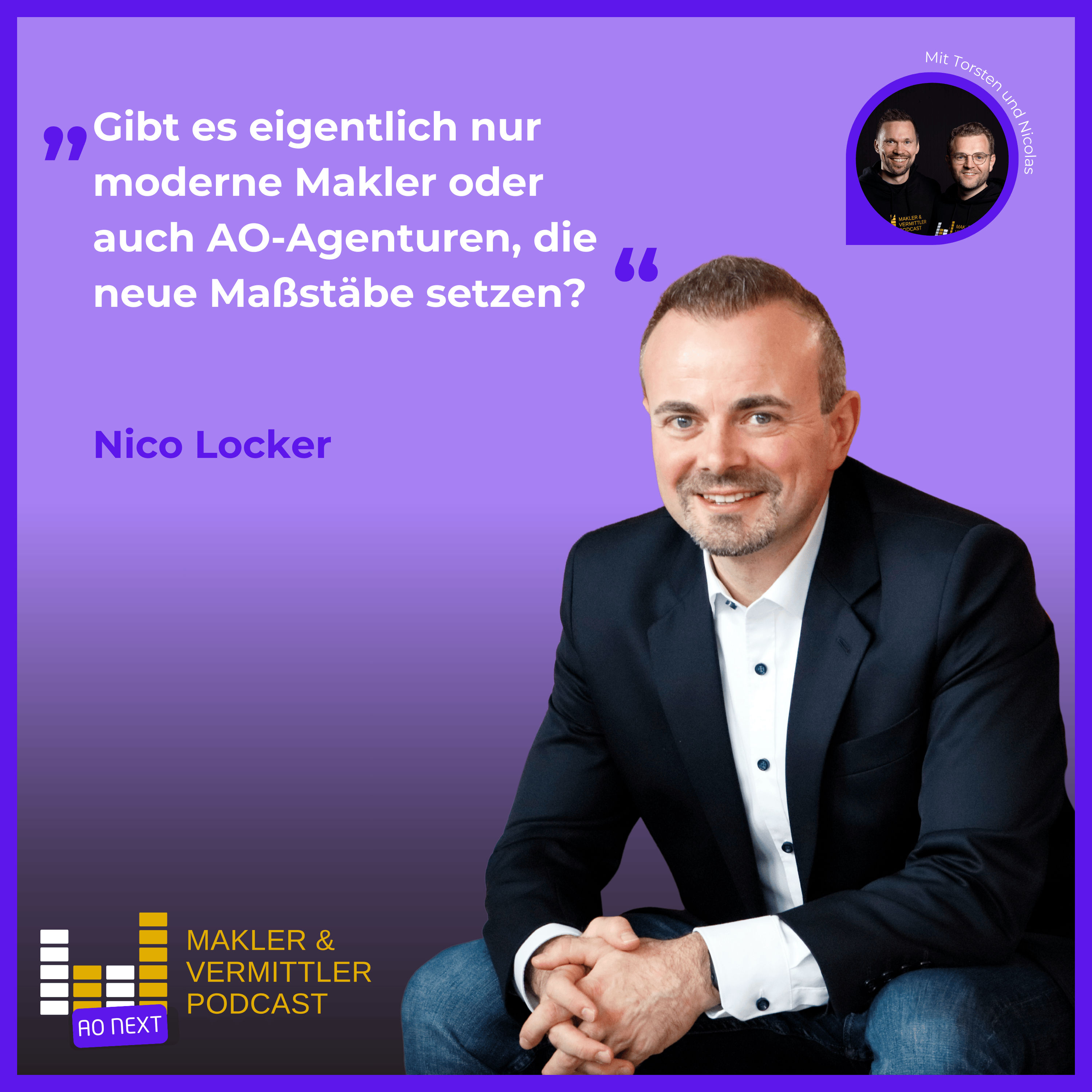 #001 Jetzt NEU: AO NEXT - Der Podcast für Ausschließlichkeitsagenturen im Versicherungsvertrieb