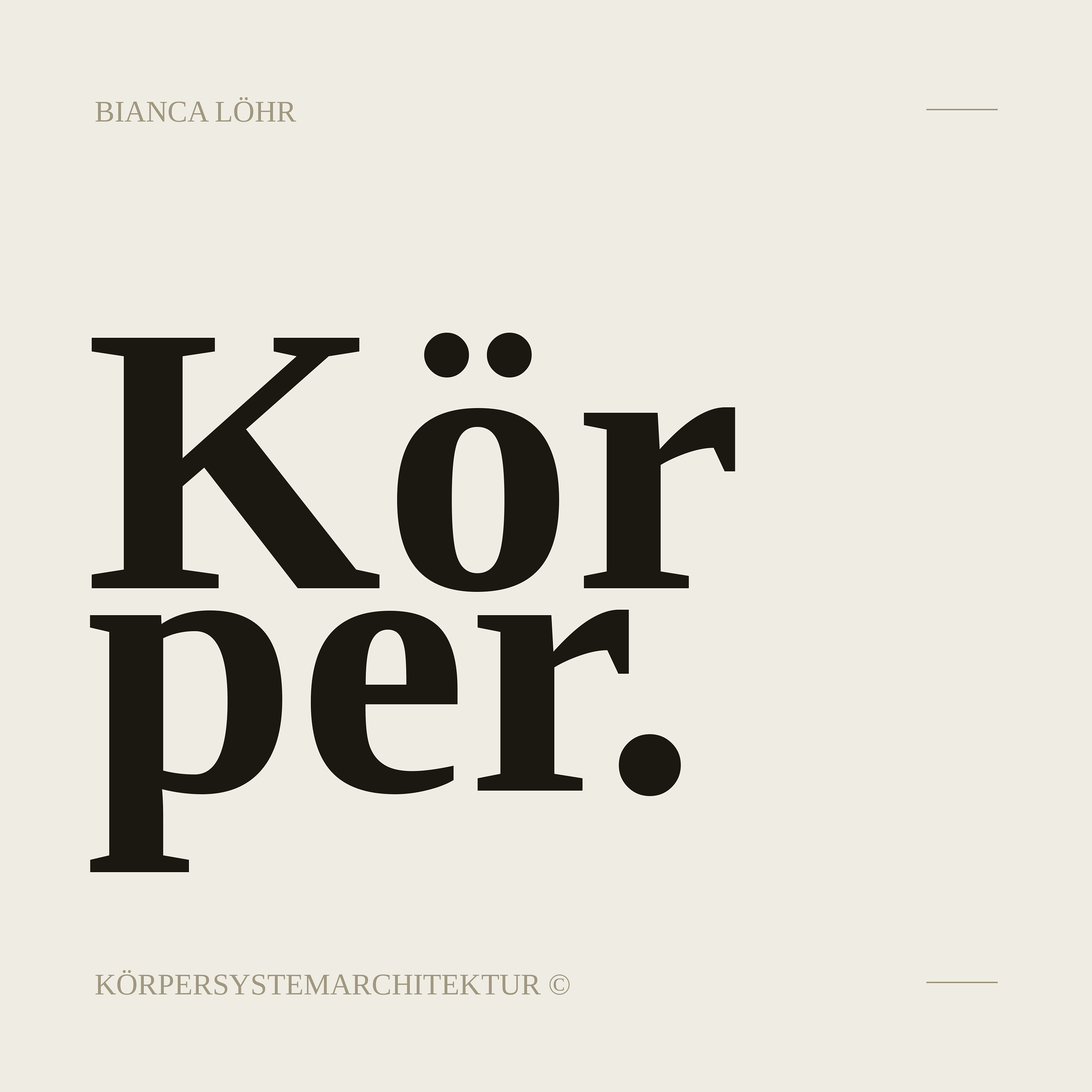 #001 | Wenn der Körper nicht mehr mitgeht