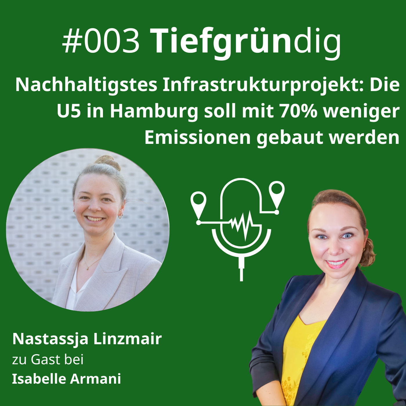 003 Nachhaltigstes Infrastrukturprojekt: Die U5 in Hamburg soll mit 70% weniger Emissionen gebaut werden