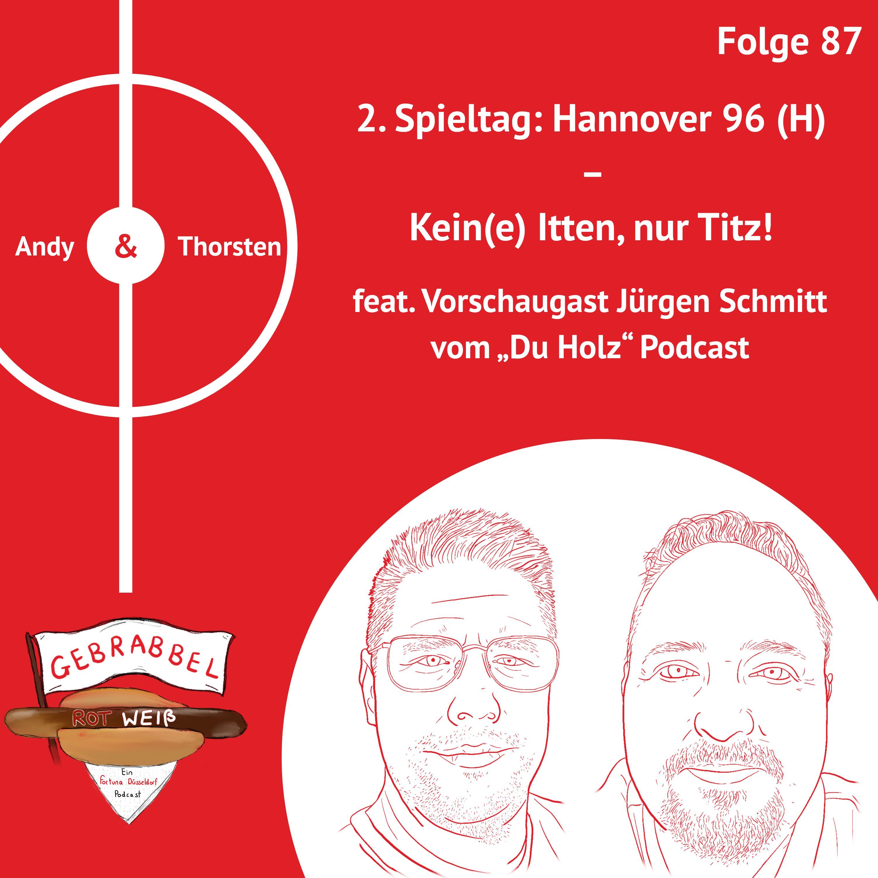 #087: 2. Spieltag: Hannover 96 (H) – Kein(e) Itten, nur Titz! feat. Vorschaugast Jürgen Schmitt vom „Du Holz“ Podcast