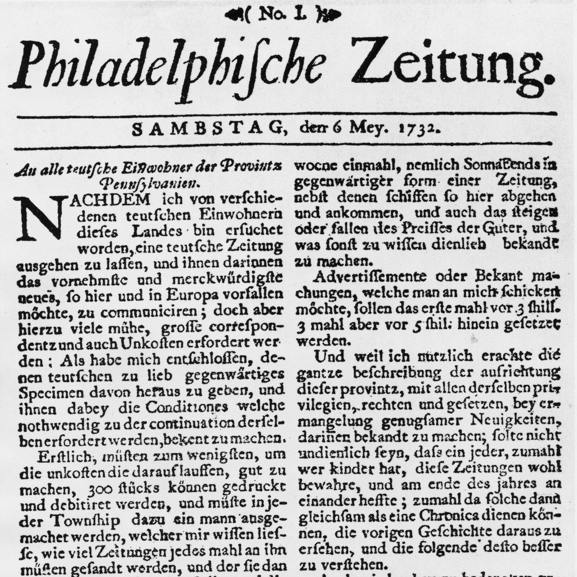 09.01.1794: Deutsche USA-Einwanderer reichen eine Petition ein