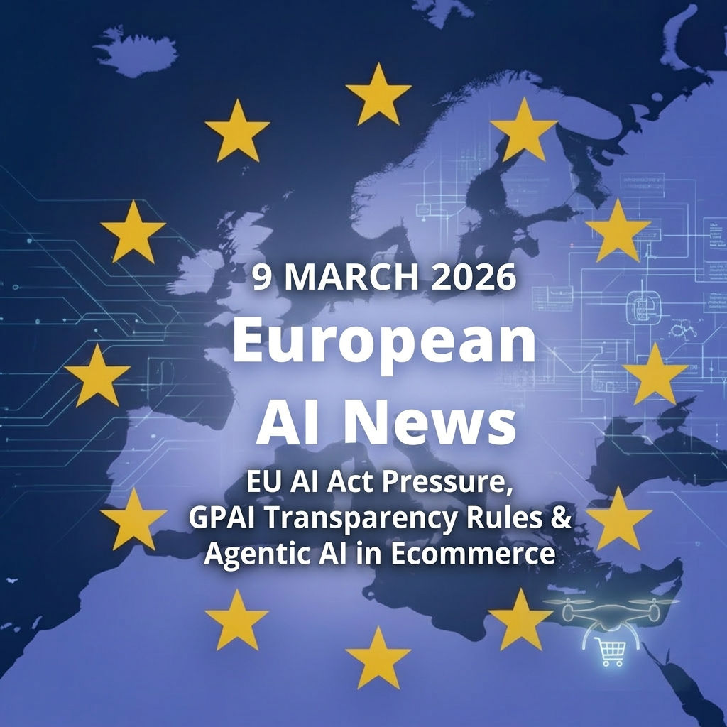 09/03/26 European AI News - EU AI Act Countdown, GPAI Code of Practice & Agentic Commerce