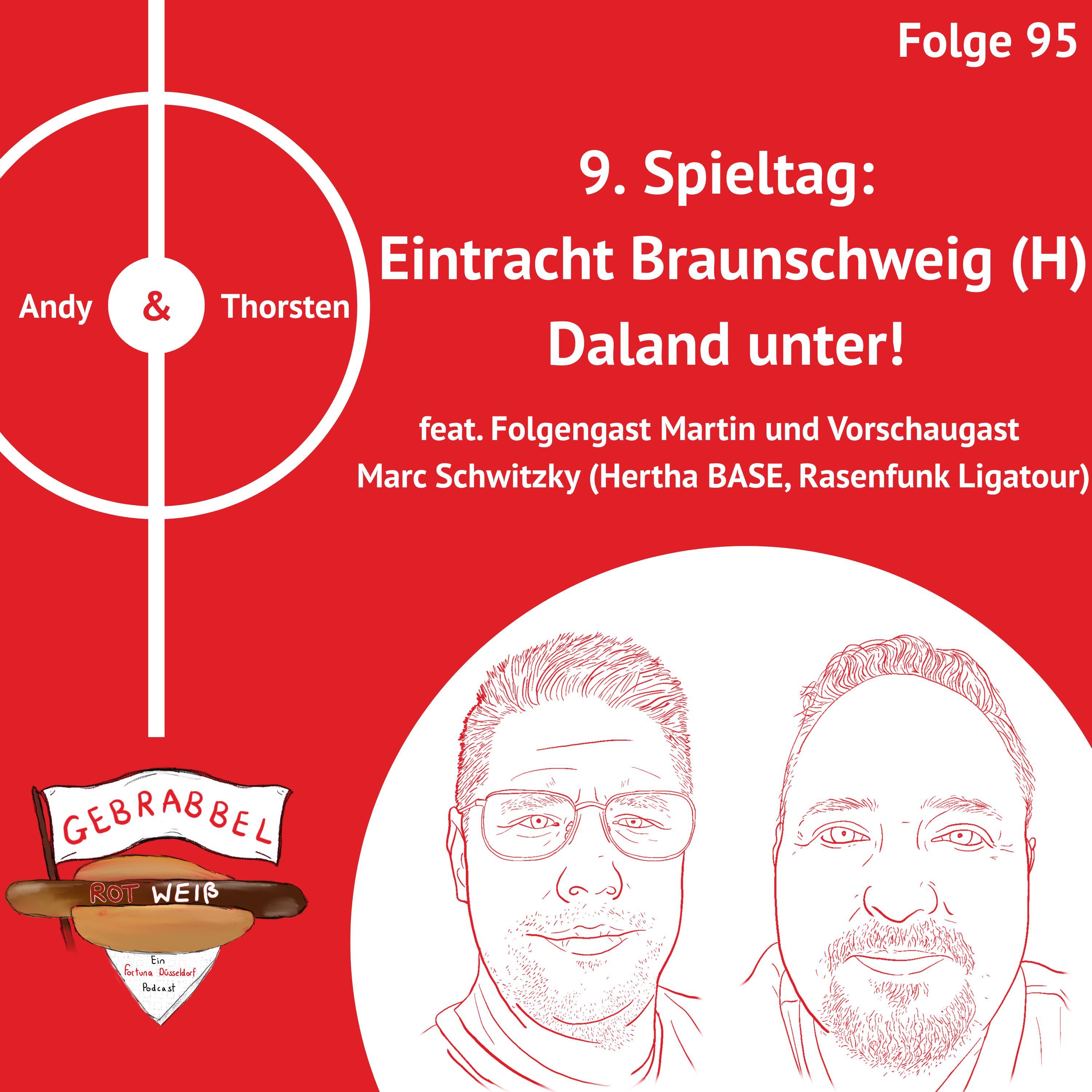 #095: 9. Spieltag: Eintracht Braunschweig (H) – Daland unter! feat. Folgengast Martin und Vorschaugast Marc Schwitzky (Hertha BASE, Rasenfunk Ligatour)