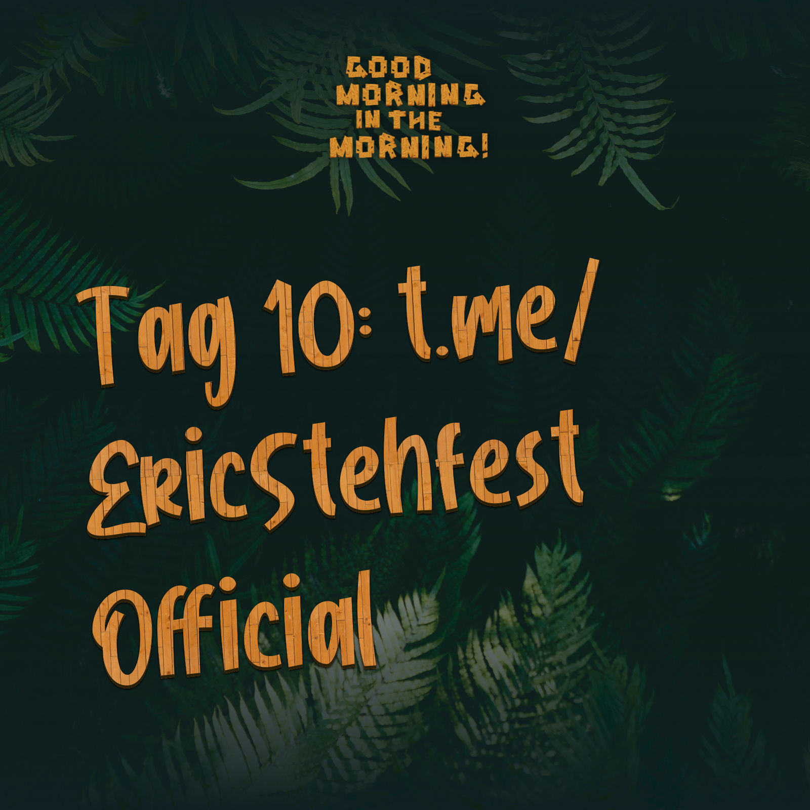 #102 – Tag 10: t.me/EricStehfestOfficial