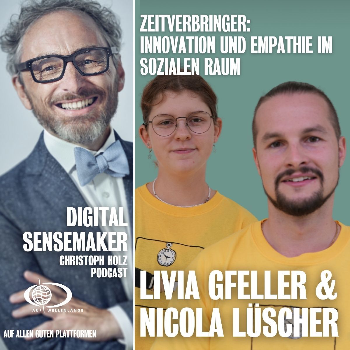 #110 “Zeitverbringer: Innovation & Empathie im sozialen Raum” mit Livia Gfeller & Nicola Lüscher, Gründer Zeitverbringer