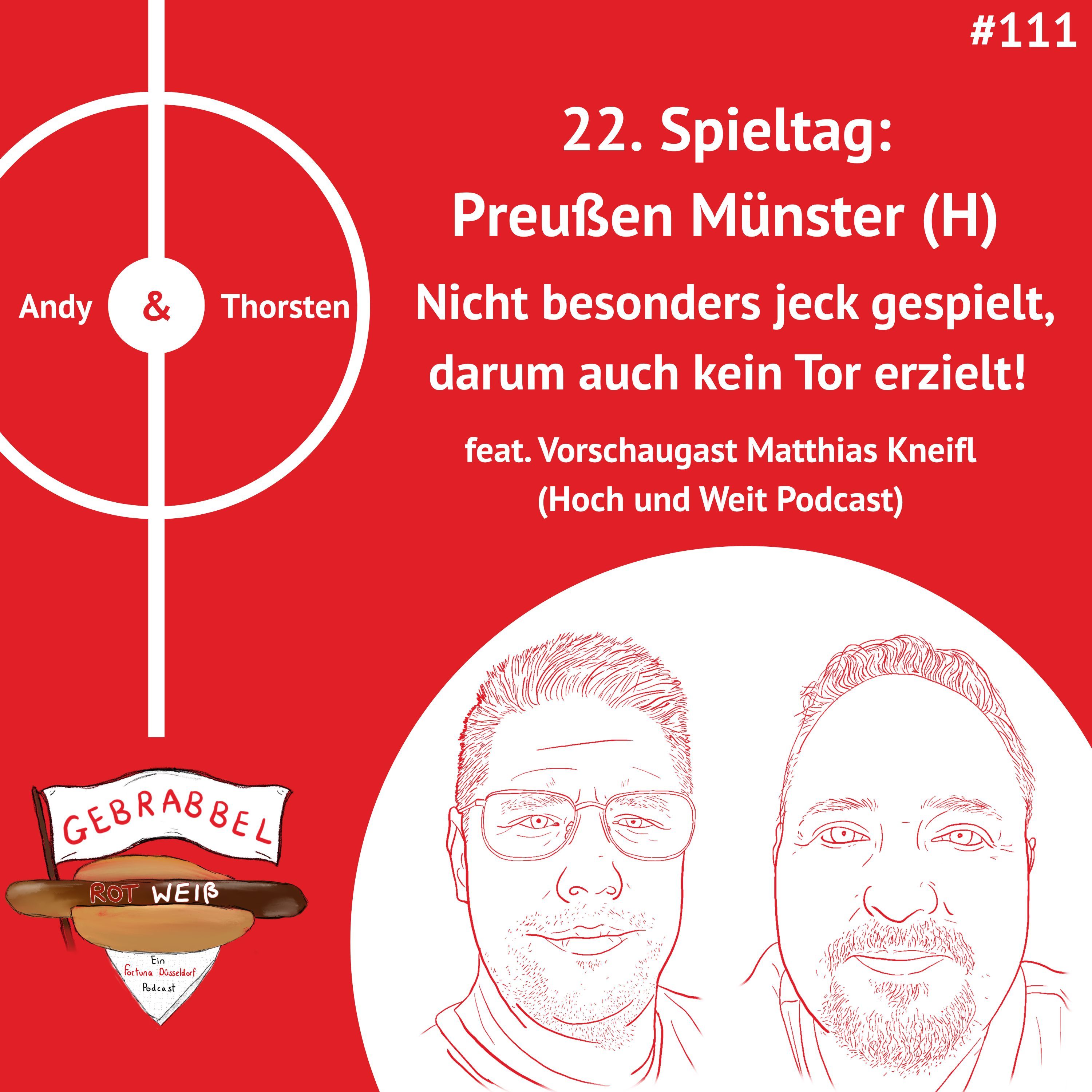 #111: 22. Spieltag: Preußen Münster (H) – Nicht besonders jeck gespielt, darum auch kein Tor erzielt! feat. Vorschaugast Matthias Kneifl (Hoch & Weit Podcast)