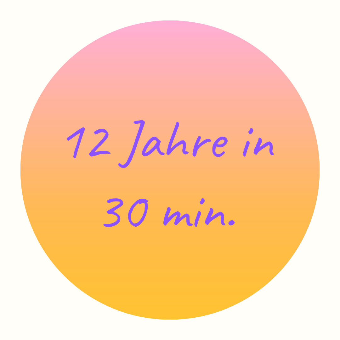 12 Jahre in 30 Minuten - was fehlt da im Leben?