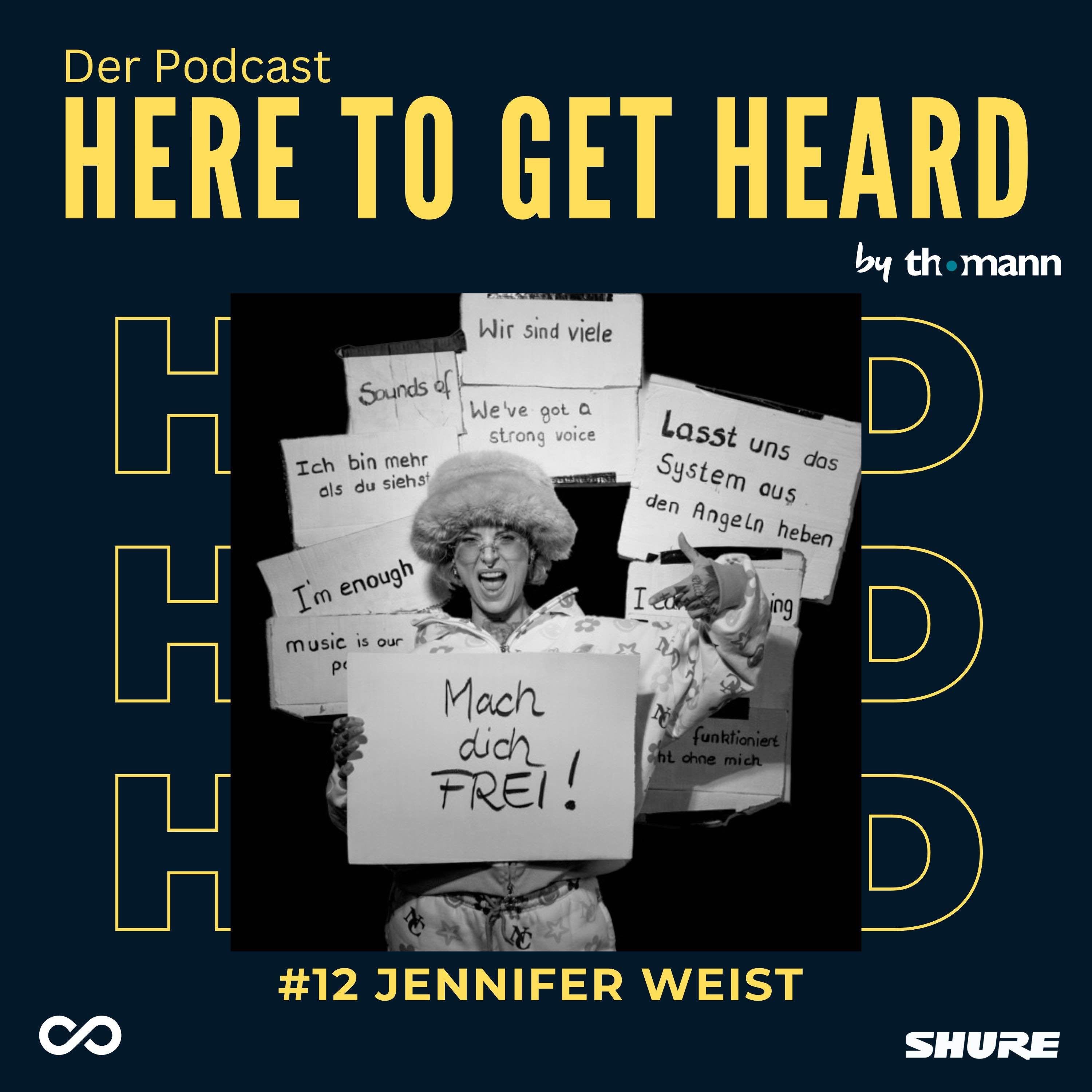 #12 Mit JENNIFER WEIST über Bierdeckelverträge, Machtmissbrauch in der Musikindustrie und Hasskommentare im Netz