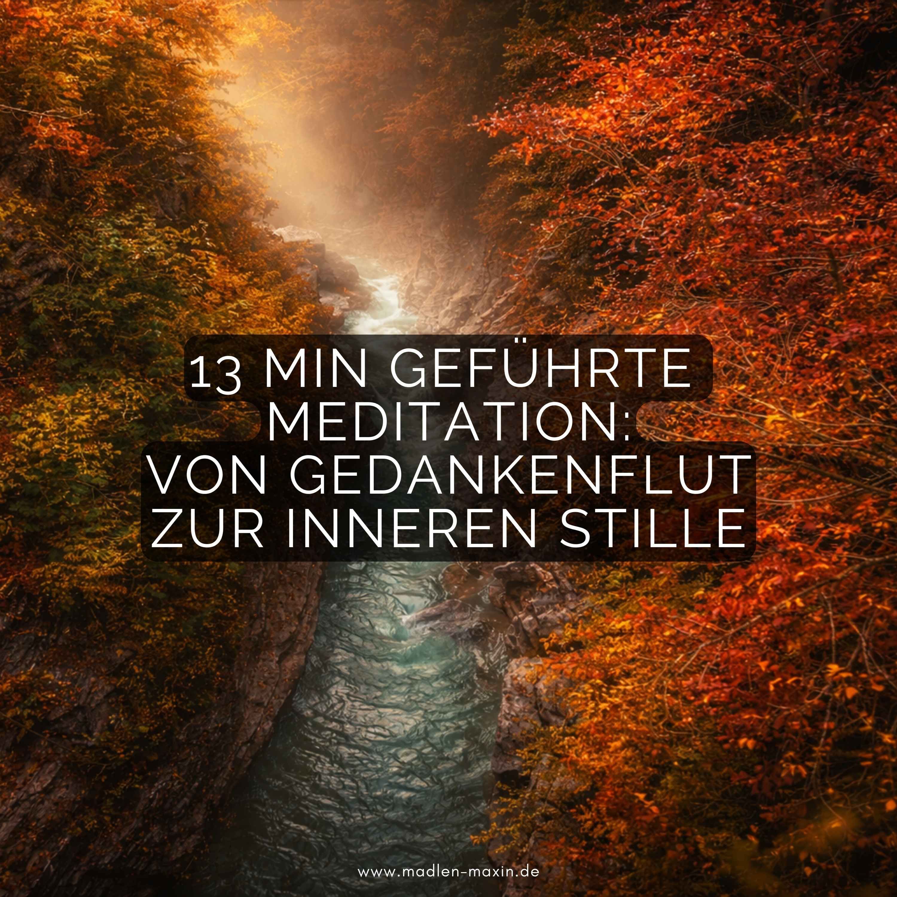 13 Min geführte Meditation für Anfänger: Von Gedankenflut zur inneren Stille