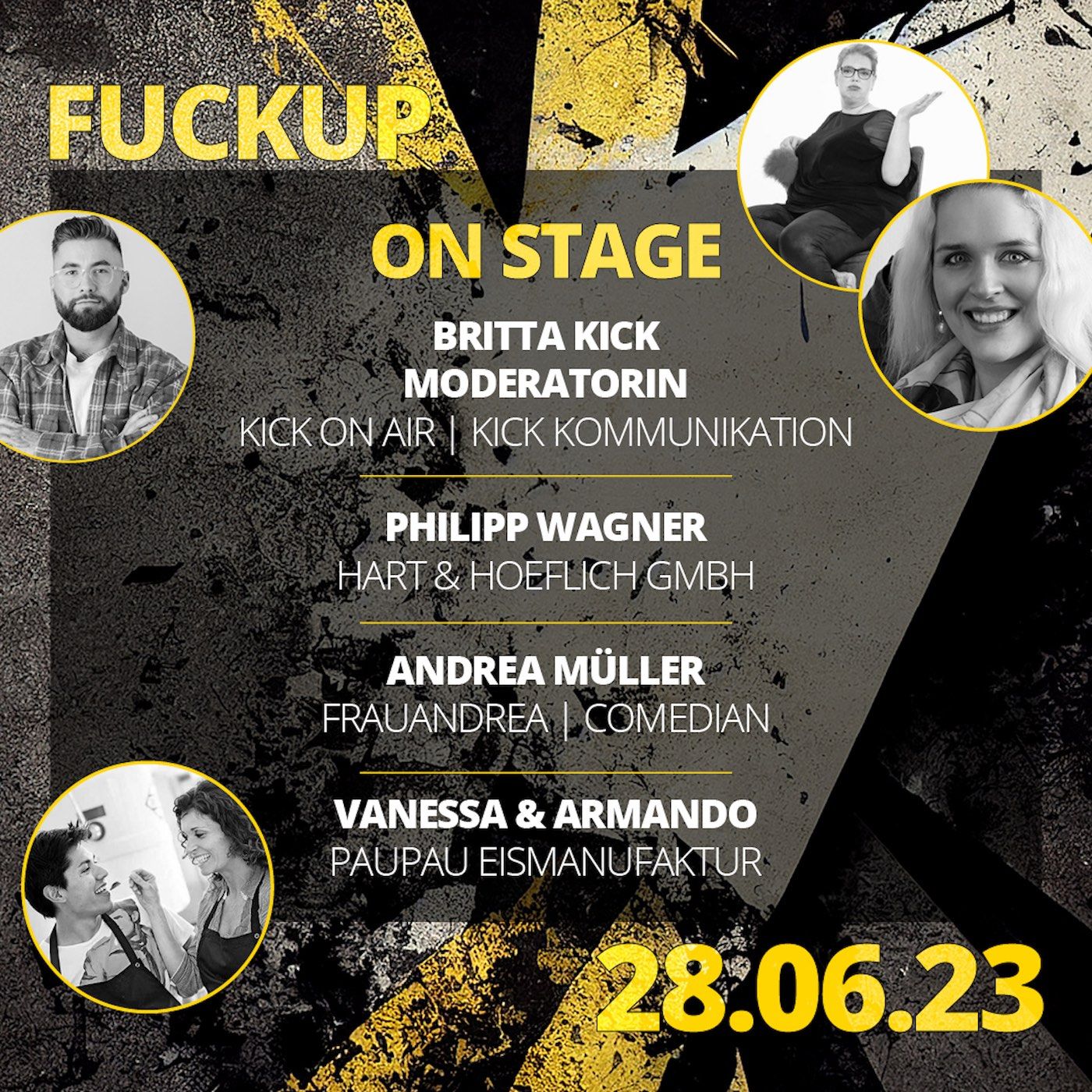 #14 Spannende Stories vom Scheitern und wieder Aufstehen beim ersten Live-Podcast von Kick On Air