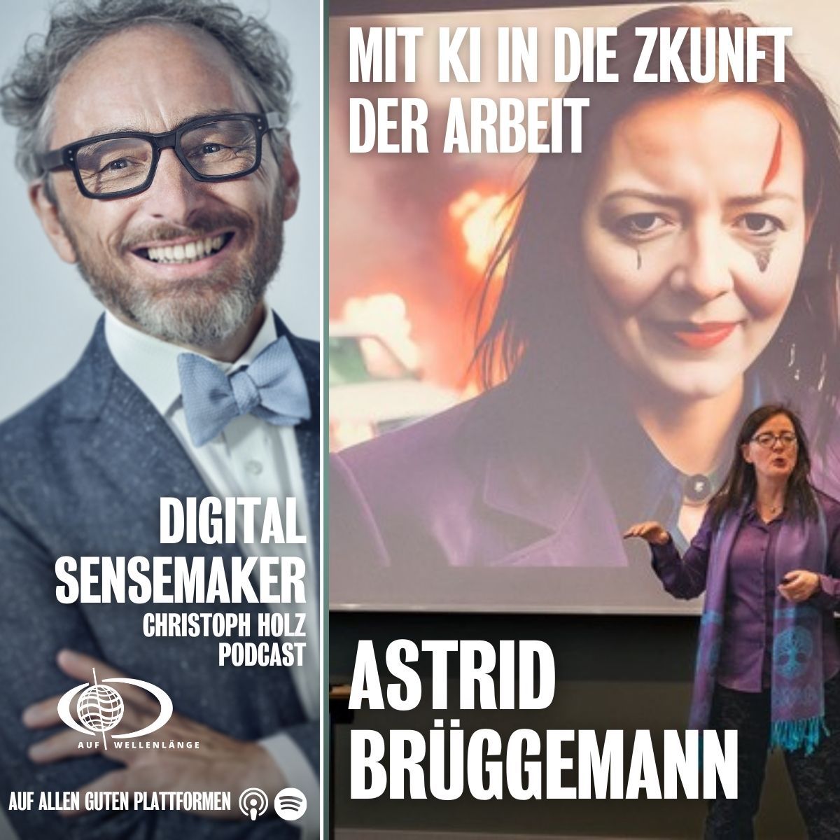 #144 Mit KI in die Zukunft der Arbeit", mit Astrid Brüggemann, Betriebswirtin, Rednerin und Prompt-Engineer