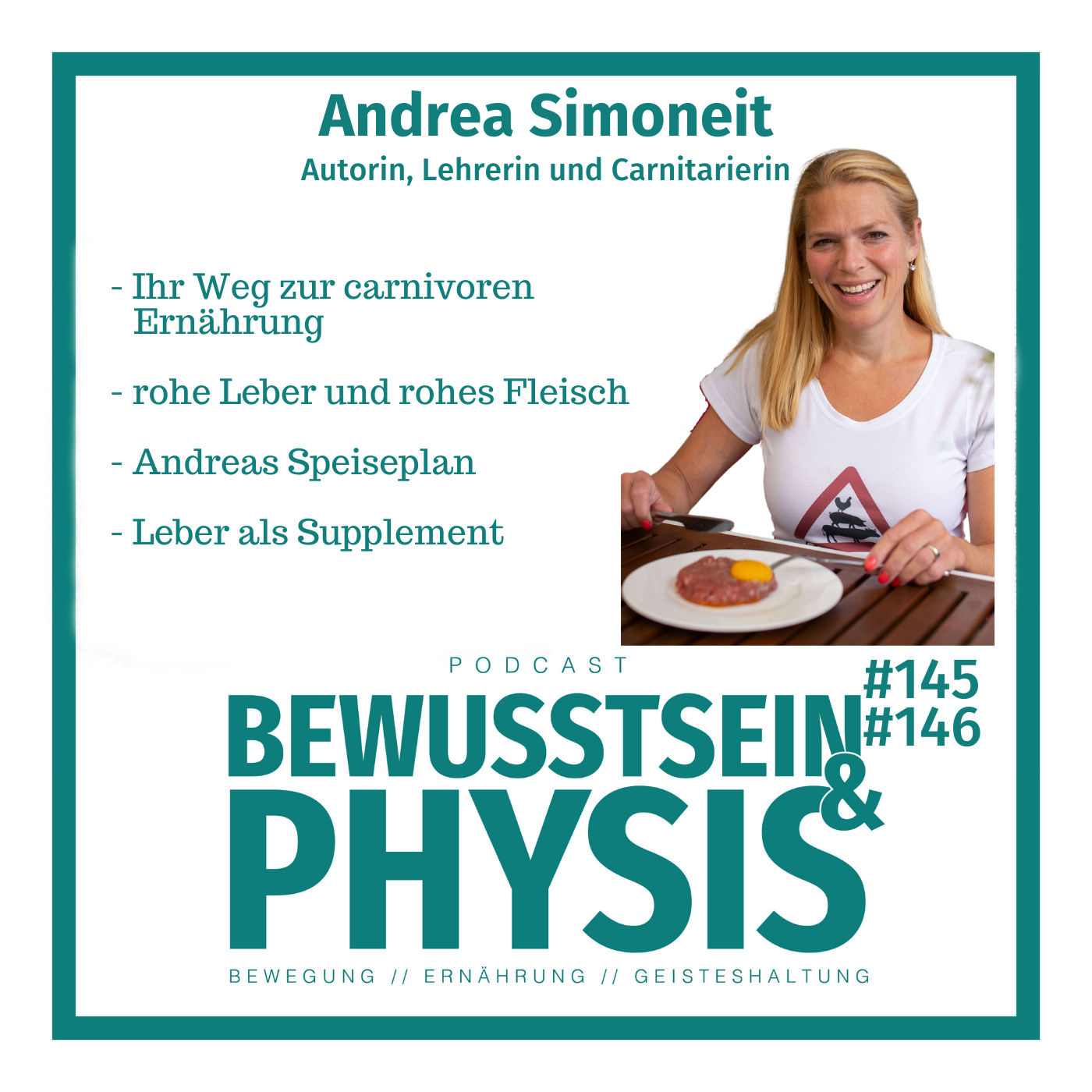 146 2/2 Andrea Simoneit - sie isst rohe Innereien und Fleisch😲 - Leber oder Leberpillen? Gesellschaftliche Akzeptanz von Fleischverzehr und weitere tierisch gute Fakten