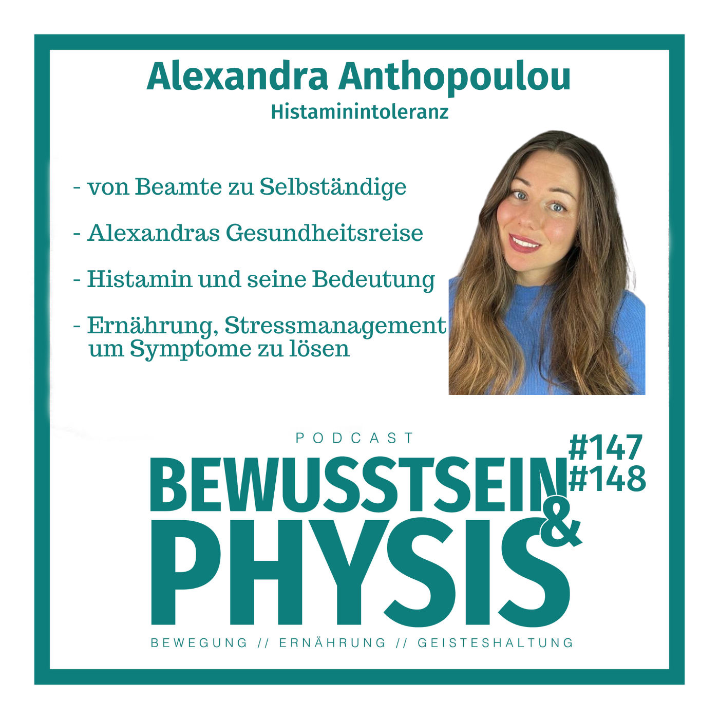147 1/2 Alexandra Anthopoulou - Mythos Histaminintoleranz 🤡, was wirklich hinter den Symptomen steckt und wie du sie los wirst. Histamin und seine Bedeutung eklärt