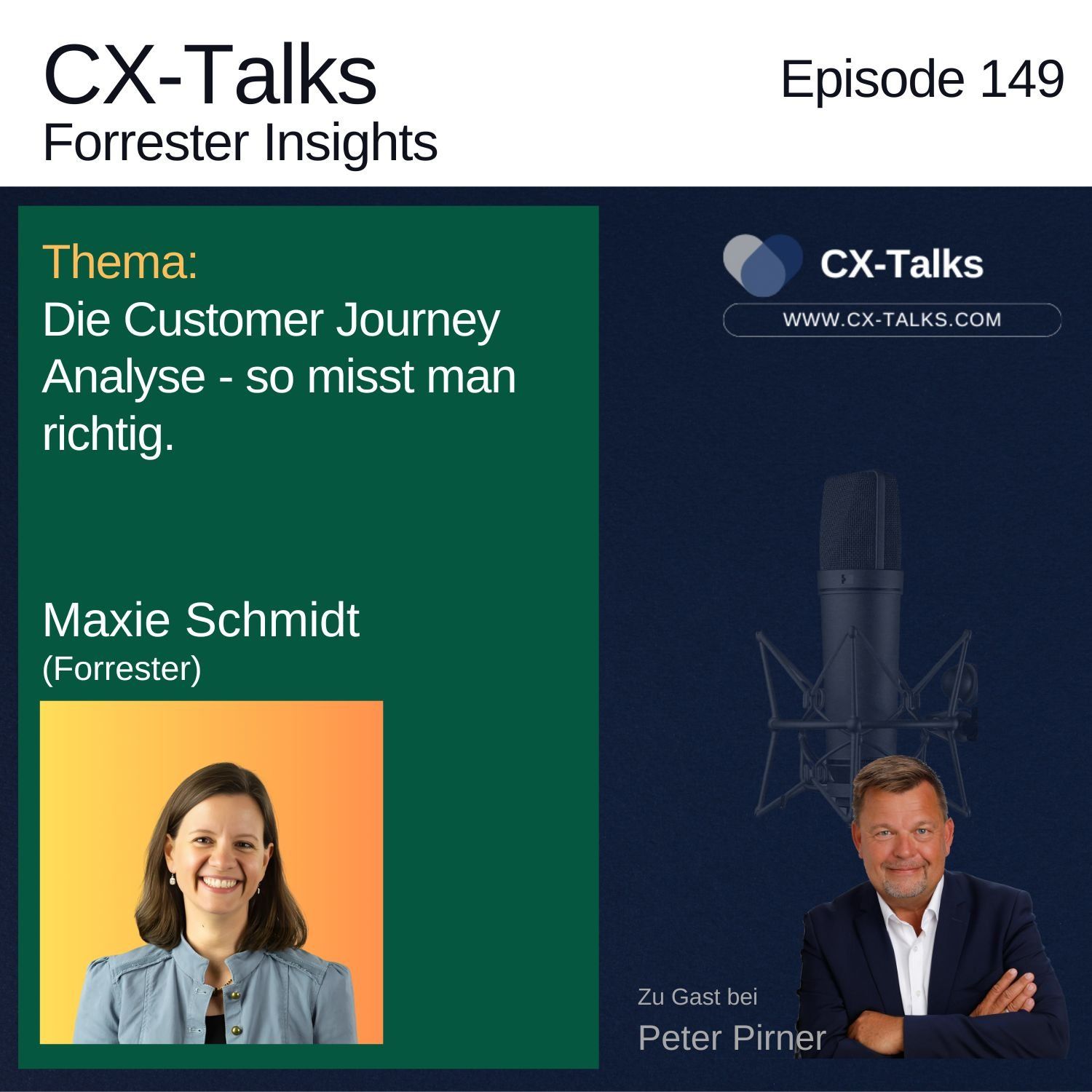 #149 Die Customer Journey Analyse - So misst man richtig. Maxie Schmidt (Forrester) bei Peter Pirner