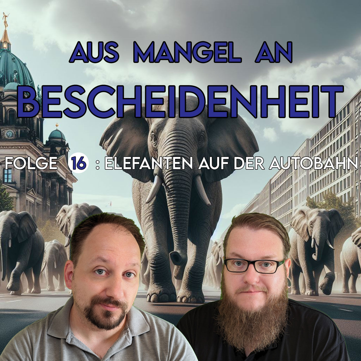16 - Elefanten auf der Autobahn