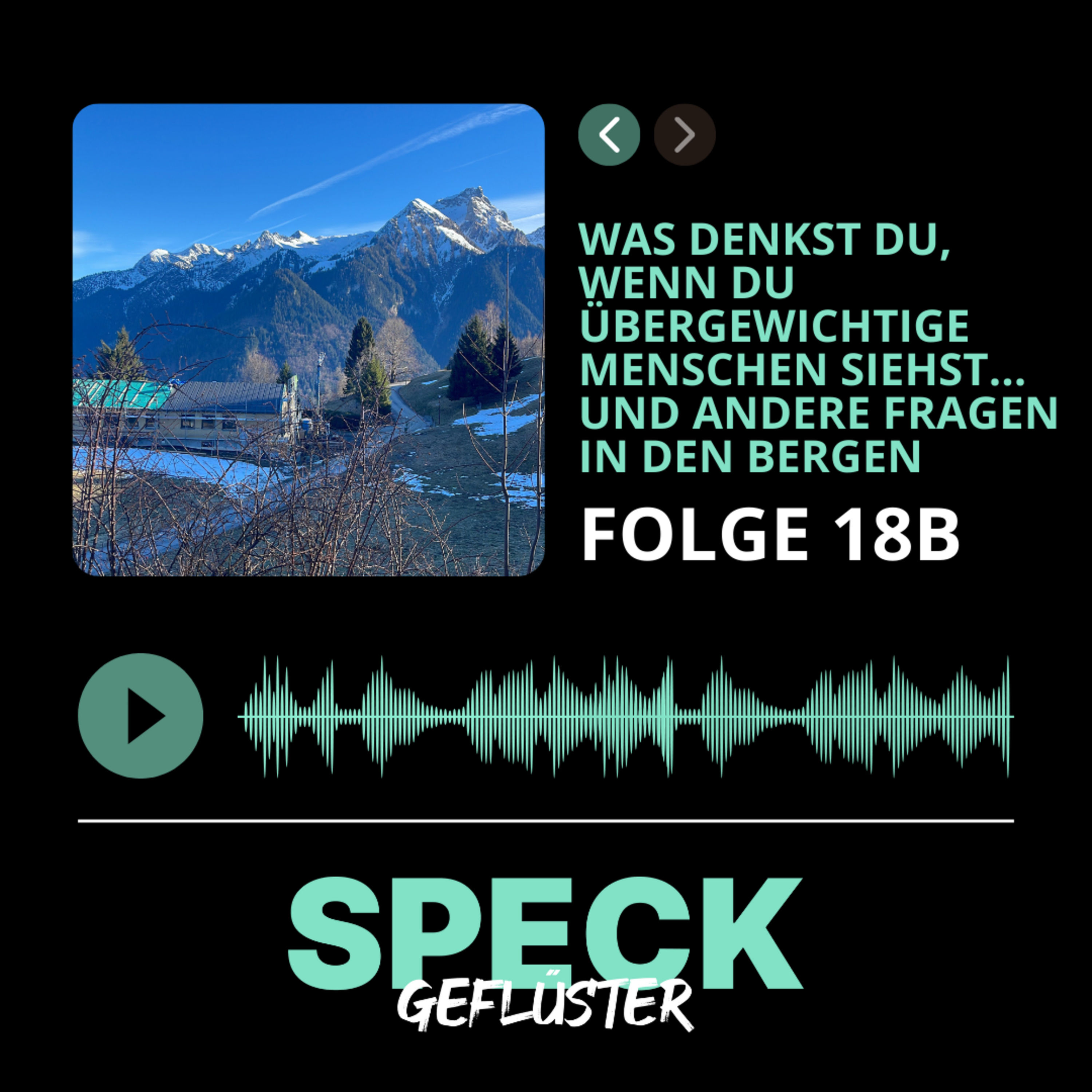 18b. Was denkst du, wenn du übergewichtige Menschen siehst... und andere Fragen in den Bergen