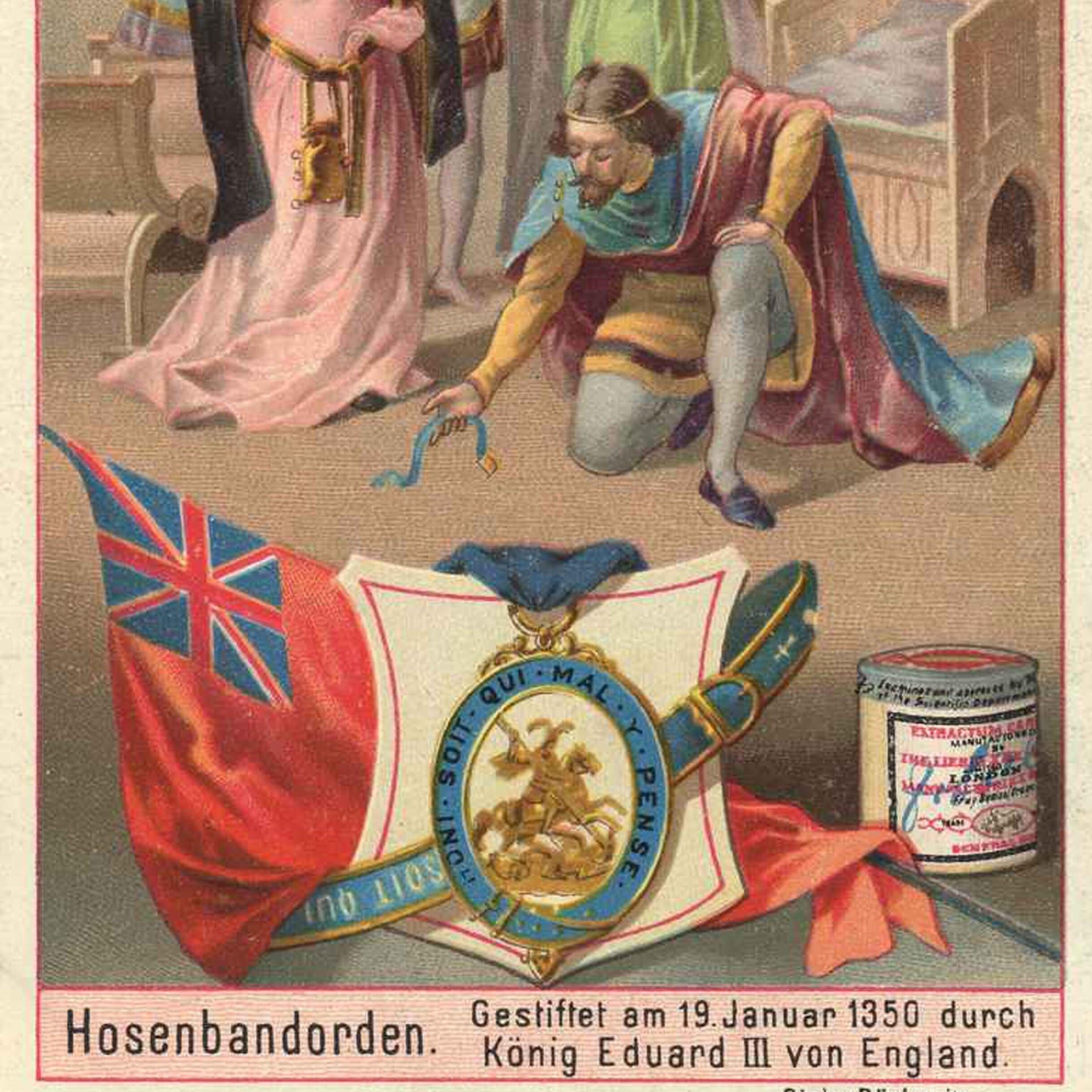 19.01.1348: Edward III. stiftet den Hosenbandorden