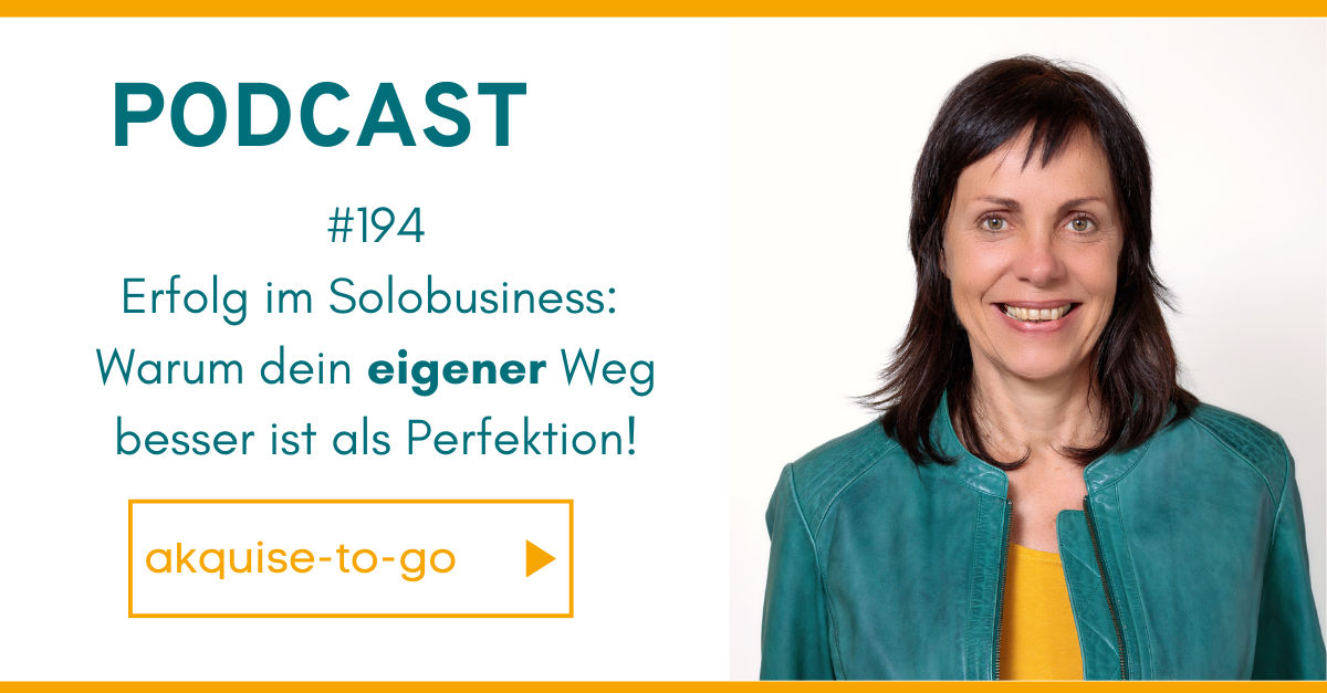 #194 Erfolg im Solobusiness: Warum dein eigener Weg besser ist als Perfektion