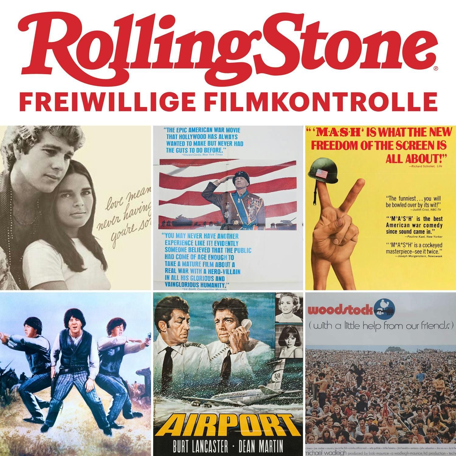 1970: Love Story, M.A.S.H., Planet der Affen, Patton, Gimme Shelter, Woodstock und mehr