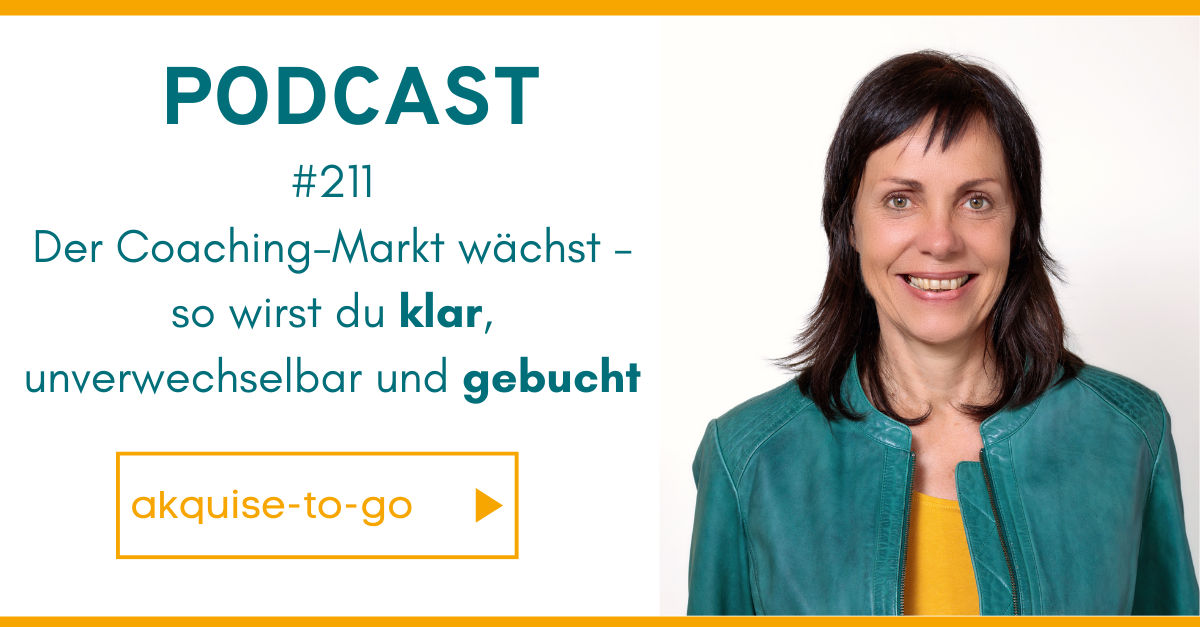 #211 Der Coaching-Markt wächst – so wirst du klar, unverwechselbar und gebucht