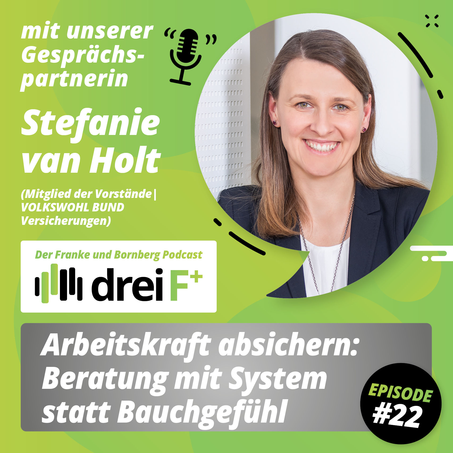 #22 - Arbeitskraft absichern: Beratung mit System statt Bauchgefühl - mit Stefanie van Holt, Mitglied der Vorstände bei