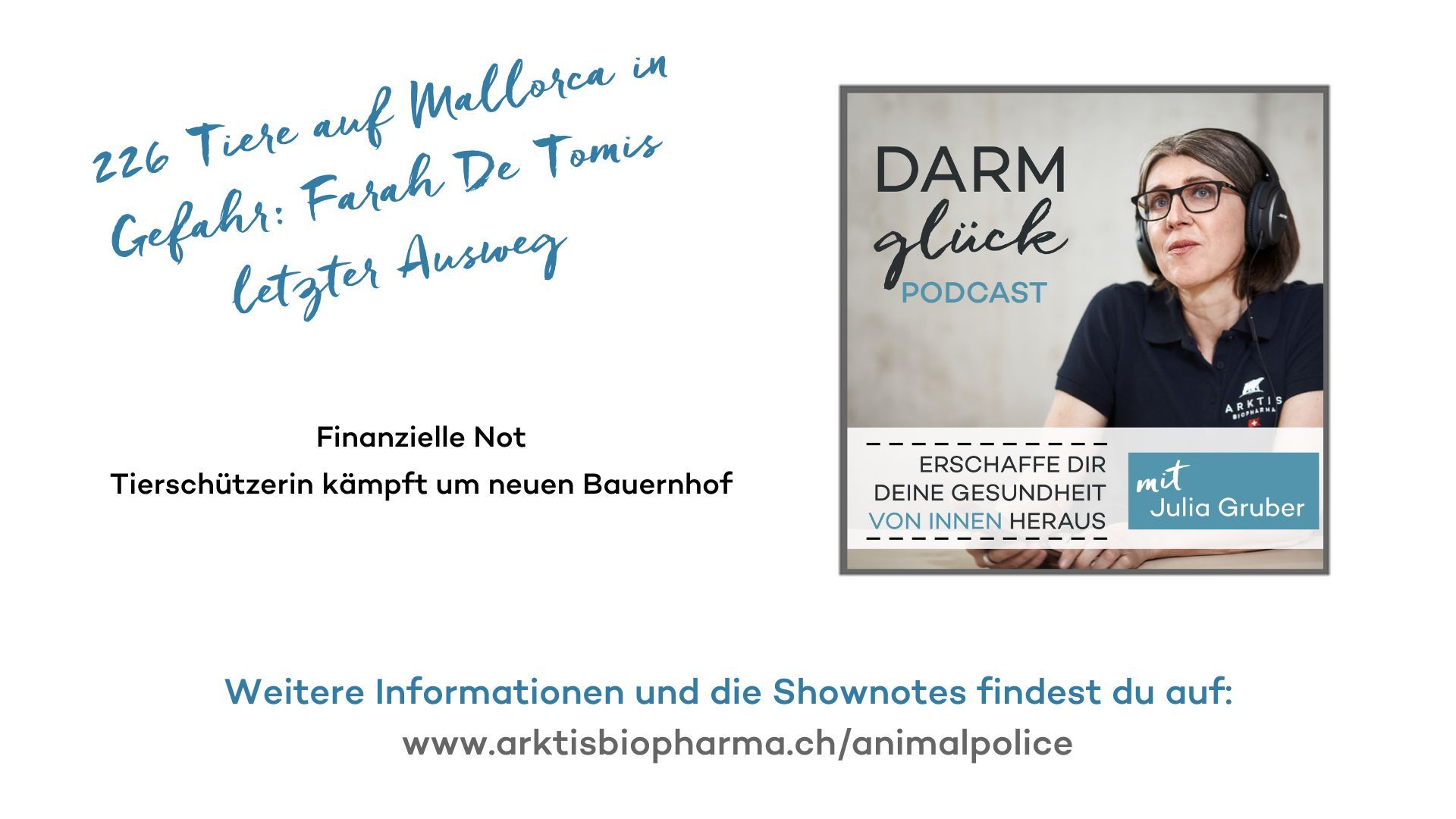 226 Tiere auf Mallorca in Gefahr: Farah De Tomis letzter Ausweg