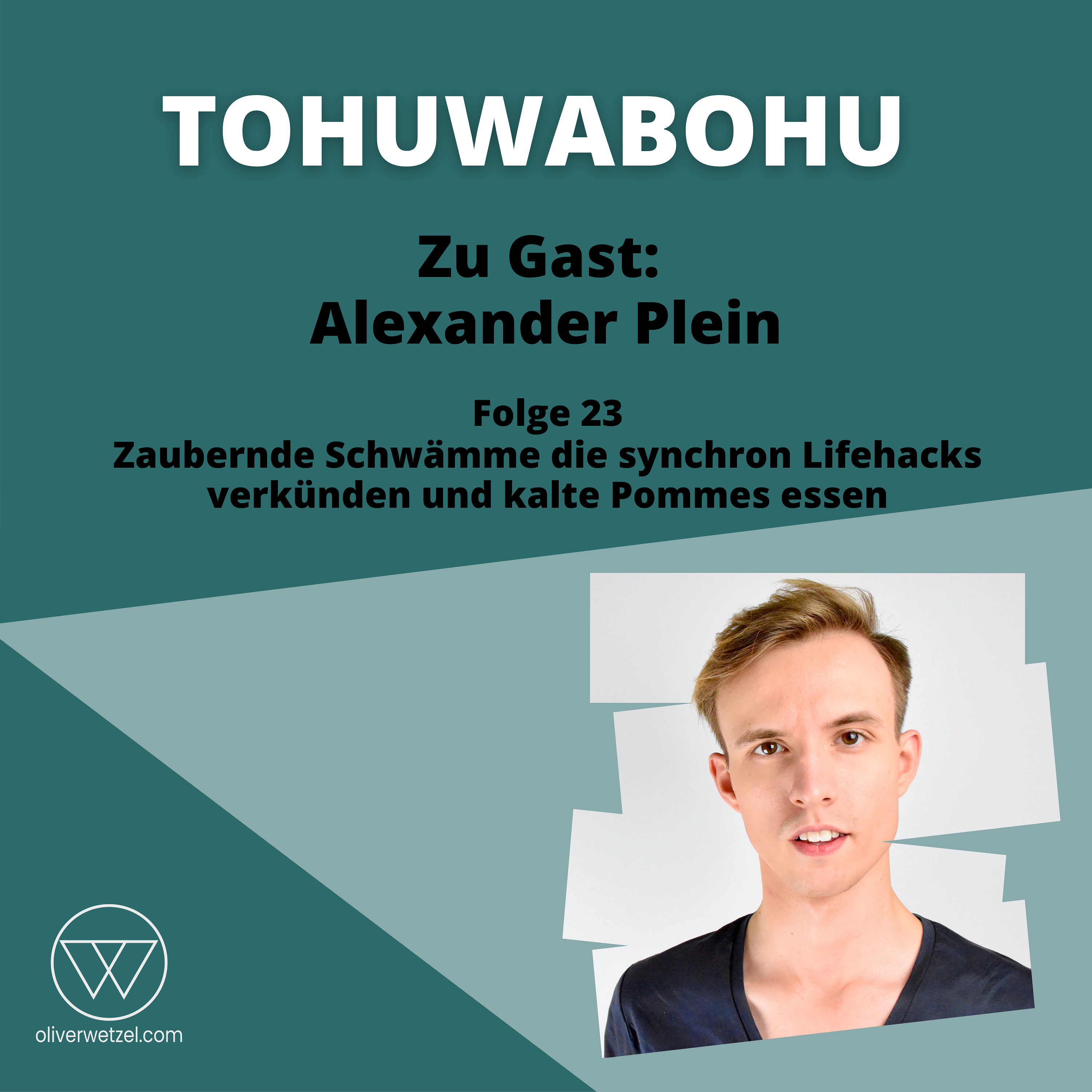 #23 - Zu Gast: Alexander Plein / Zaubernde Schwämme die synchron Lifehacks verkünden und kalte Pommes essen