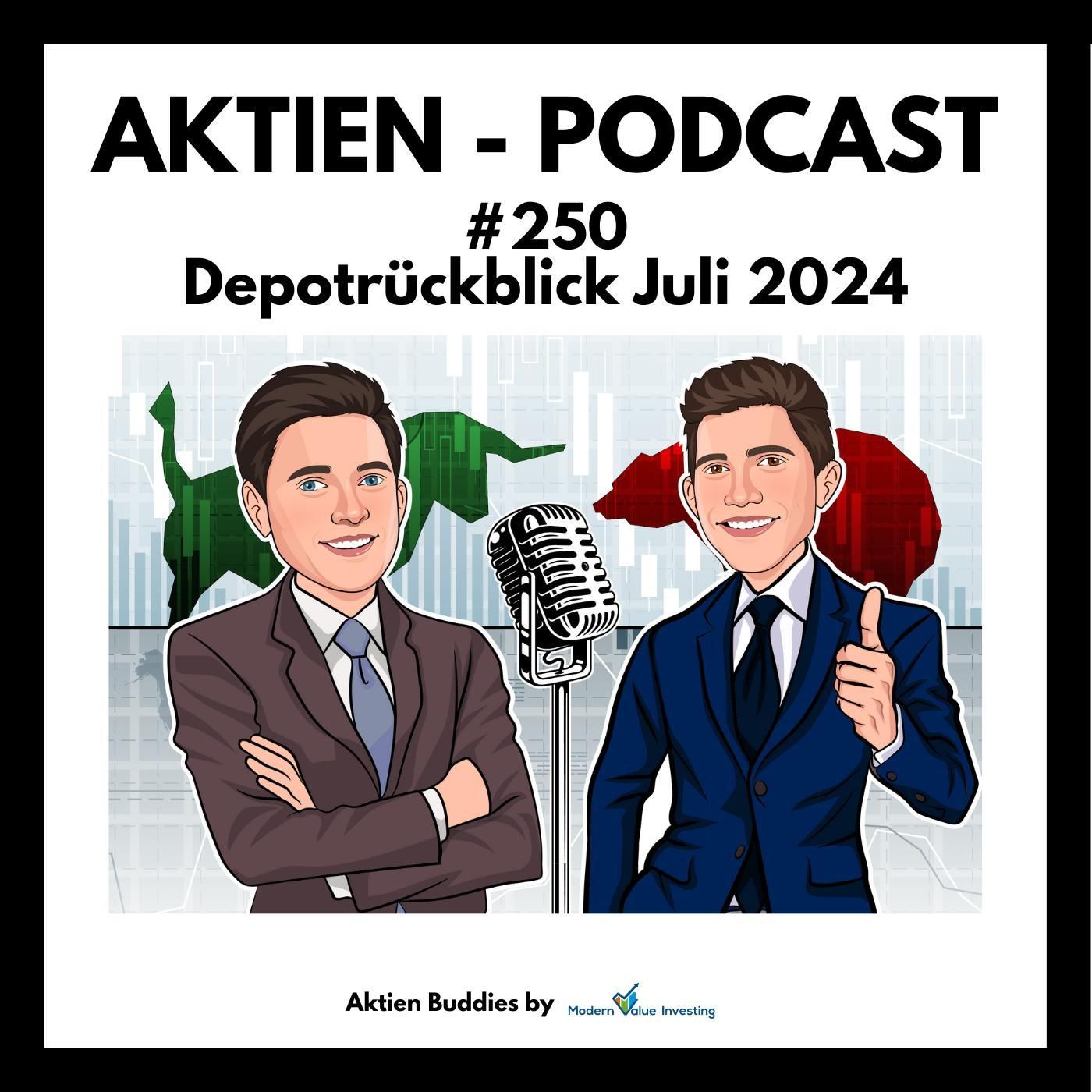 250 - Depotrückblick Juli 2024 - Microsoft - Intel. BioNTech - Crowdstrike - Boeing uvm.