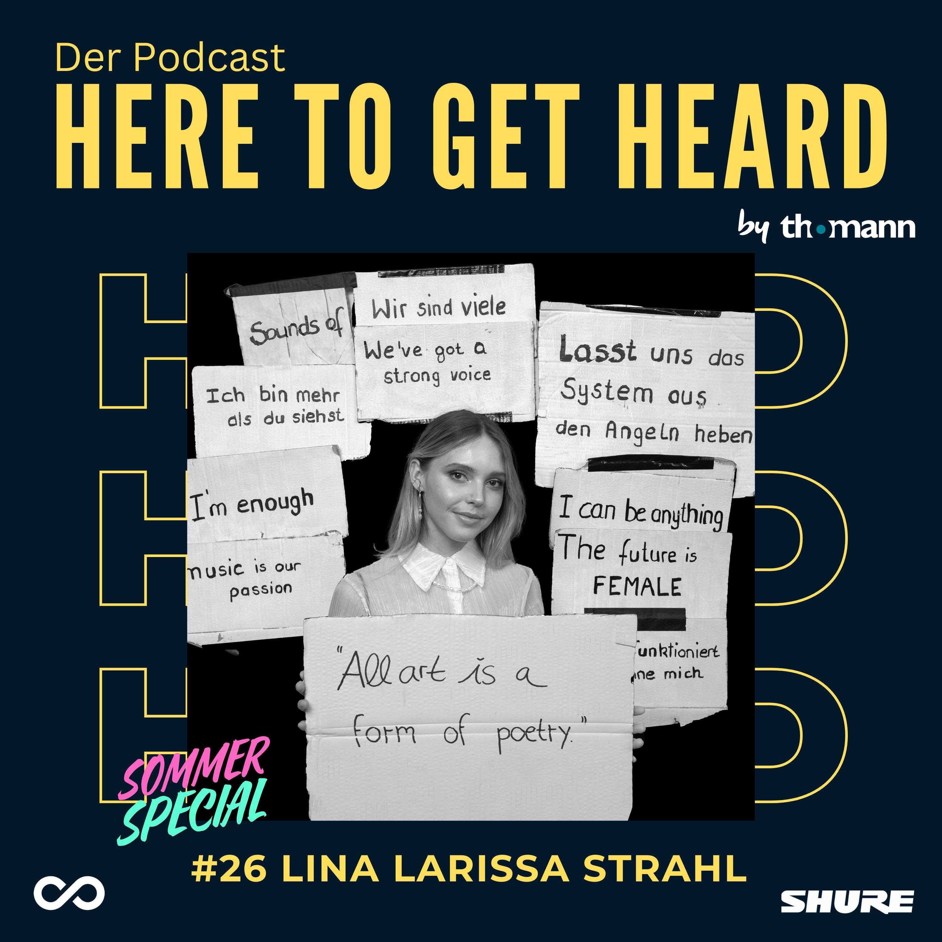 #26 Mit LINA LARISSA STRAHL über Transformationsprozesse, Ängste und den female Support unter Künstler*innen