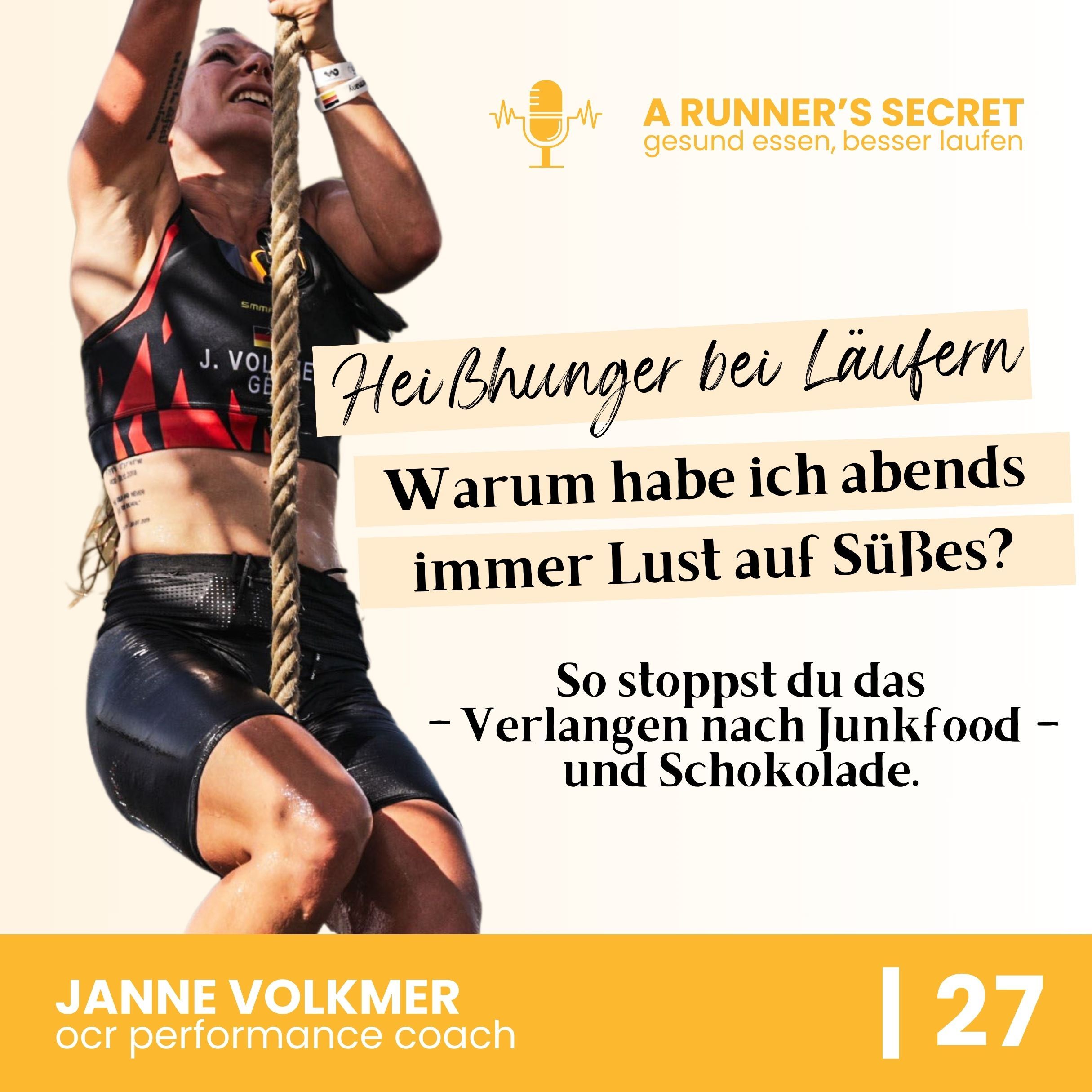 27 | Heißhunger bei Läufern: Warum hab ich abends Lust auf Süßes? - So stoppst du das Verlangen nach Junkfood und Schokolade.