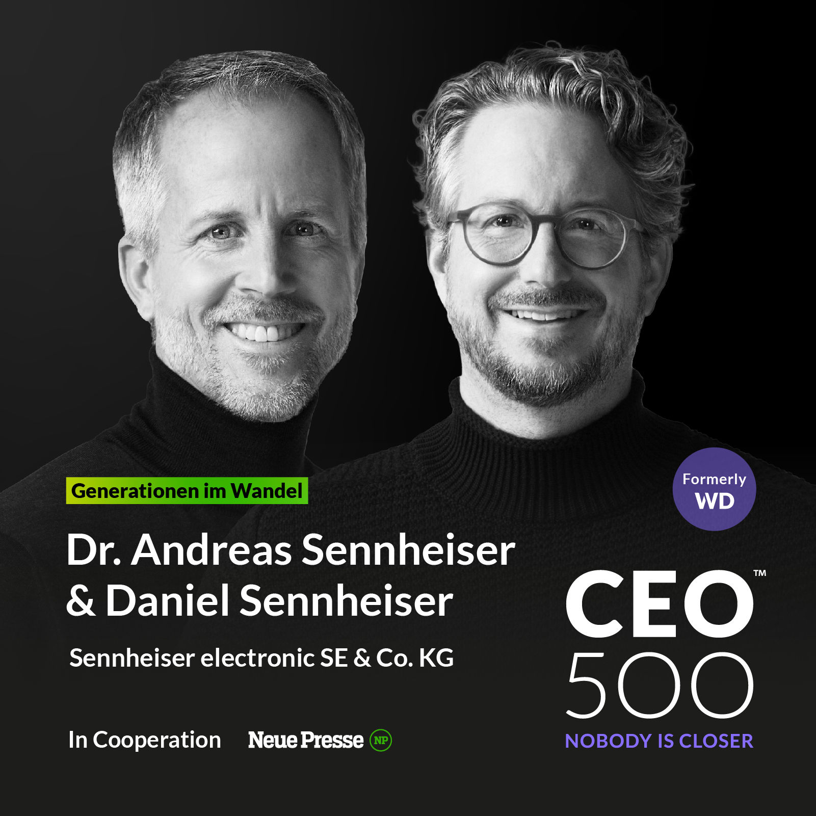 #29 WVD SPECIAL "Generationen im Wandel" x Neue Presse_Im Gespräch mit Dr. Andreas und Daniel Sennheiser