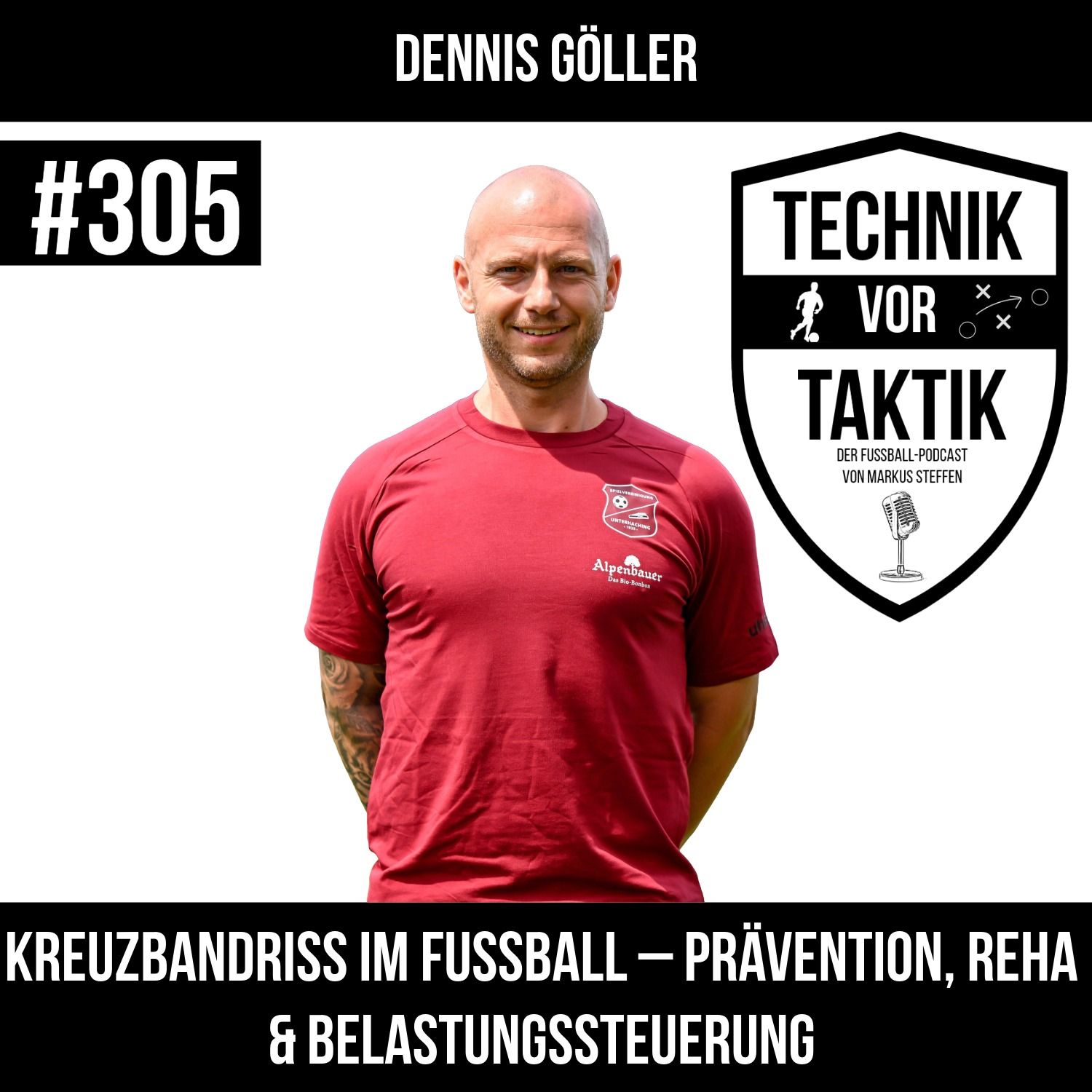 #305 Kreuzbandriss im Fussball - Prävention, Reha & Belastungssteuerung - mit Dennis Göller