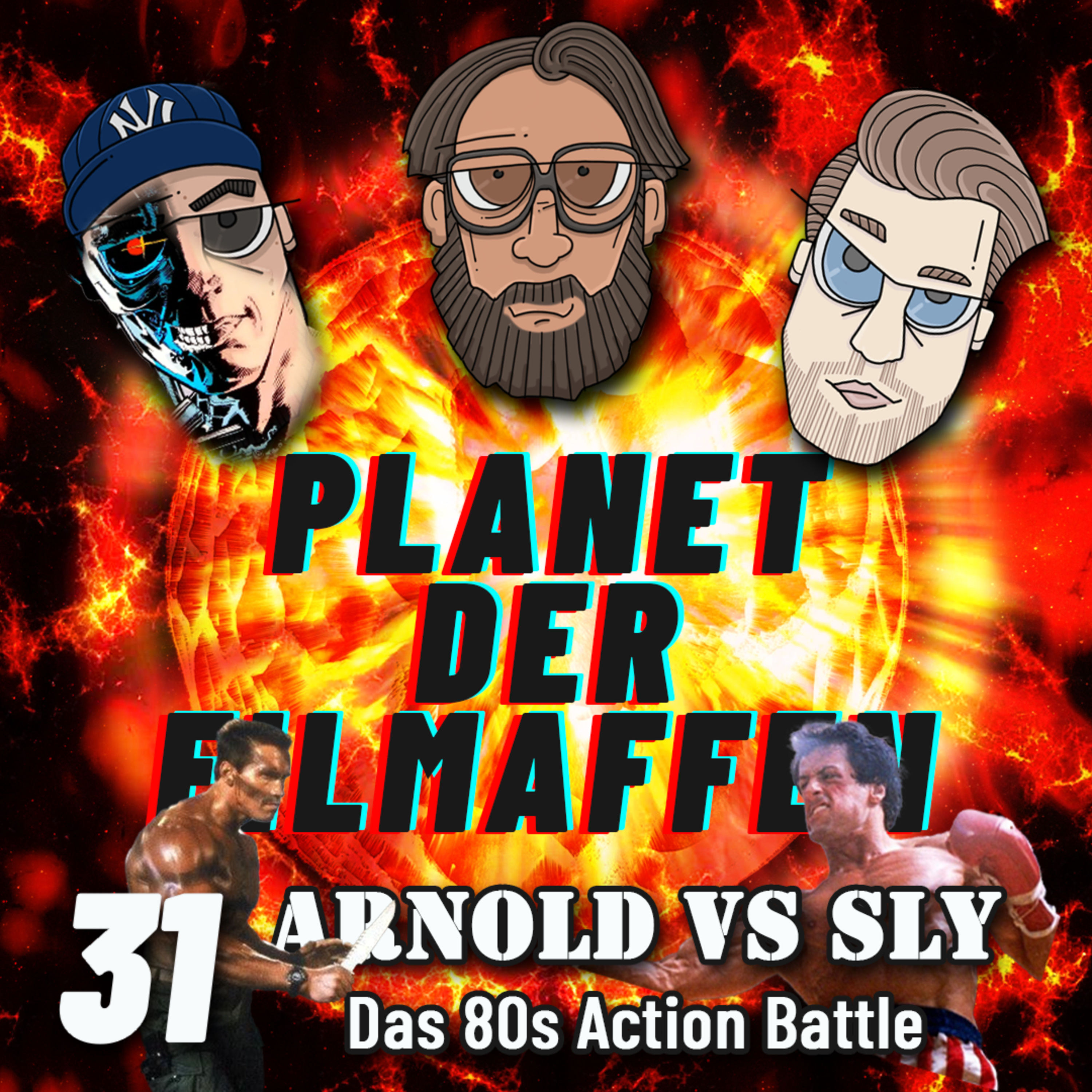 31 - Arnold vs Sly, das 80s Action Battle. FUBAR vs Tulsa King, Terminator vs Rambo, Kindergarten Cop vs Rocky