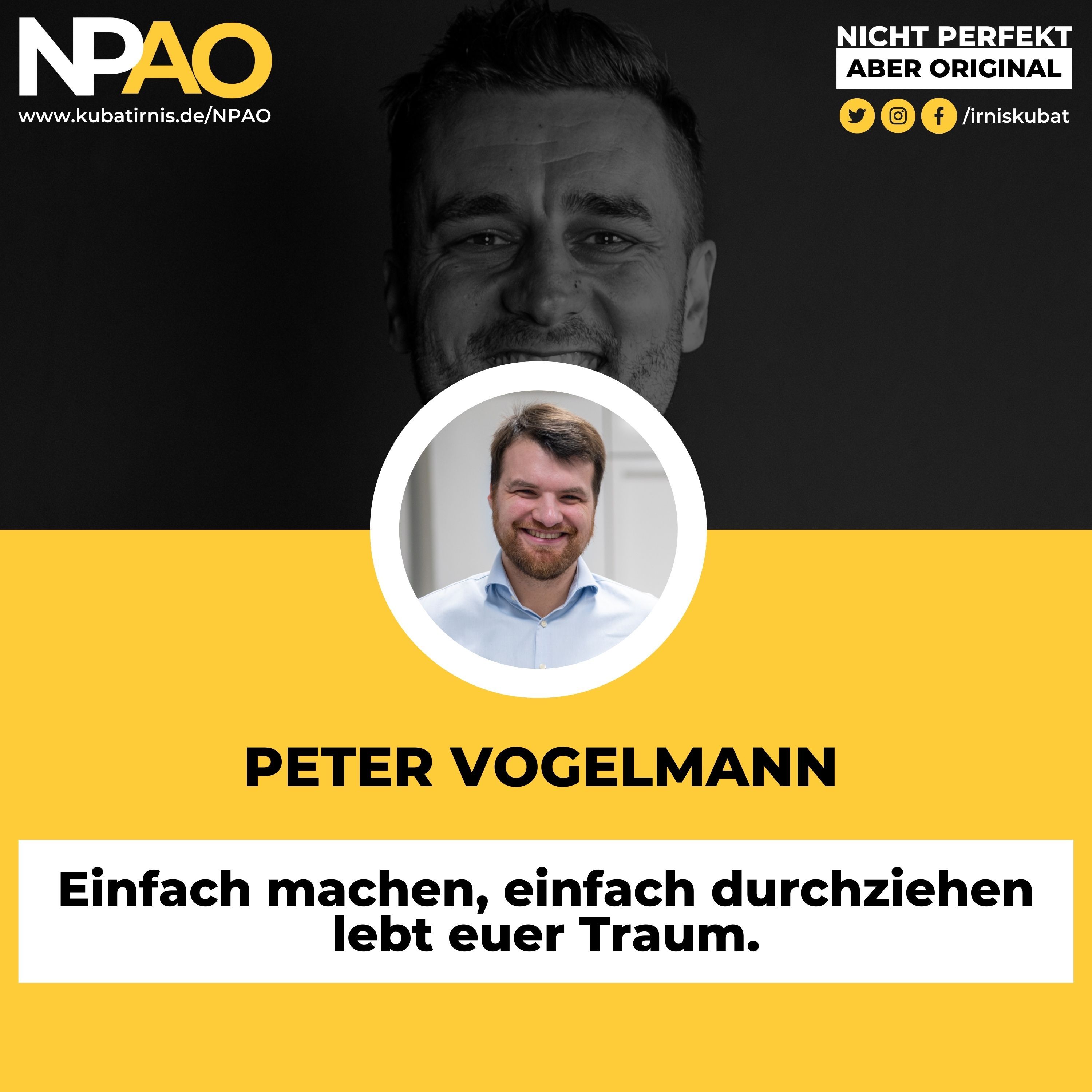 #31 "Einfach machen, einfach durchziehen lebt euer Traum." Peter Vogelmann Co Gründer und Geschäftsführer EventOs