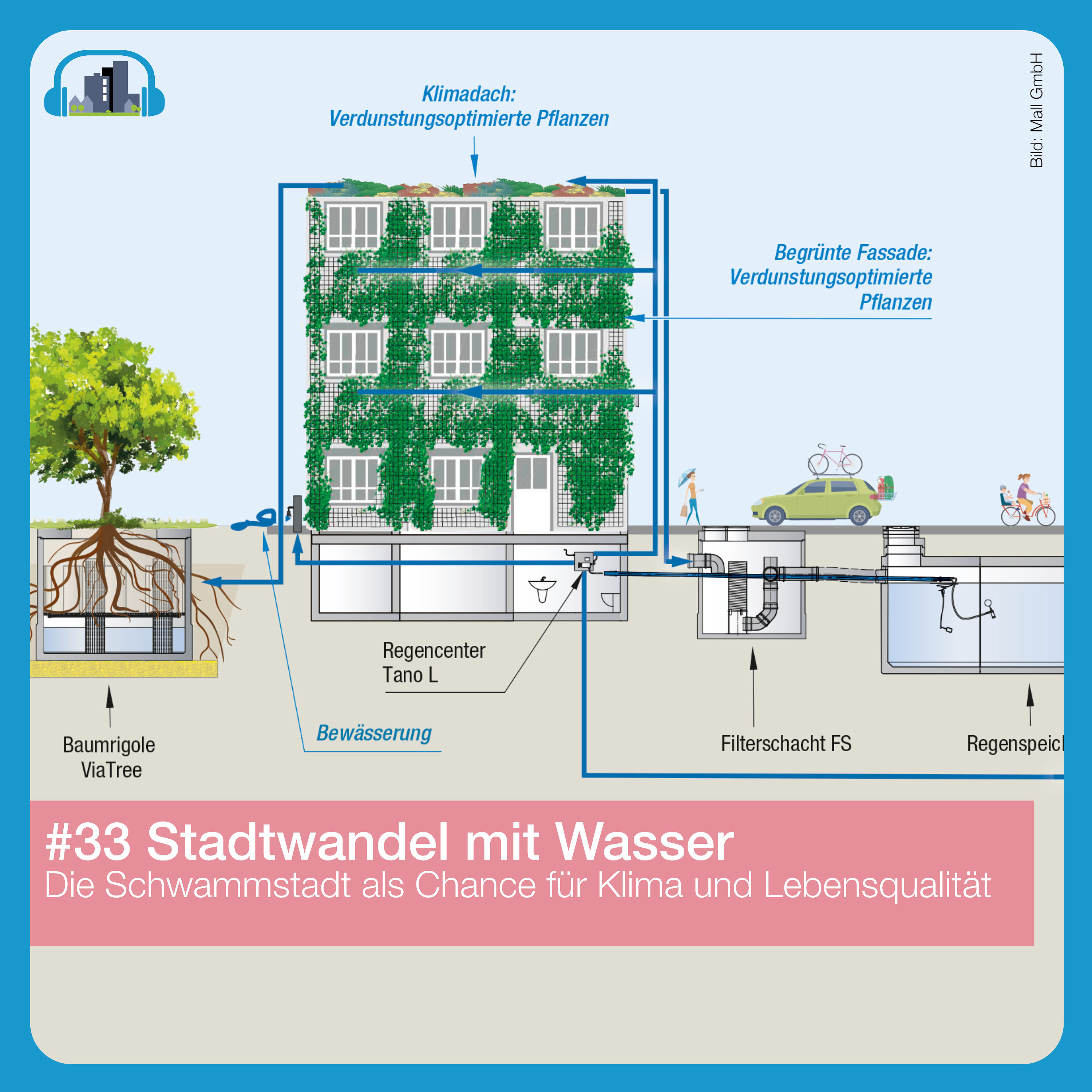 #33 Stadtwandel mit Wasser – Die Schwammstadt als Chance für Klima und Lebensqualität