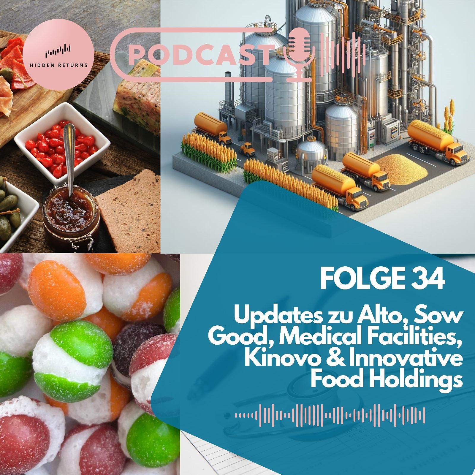 #34 - Berichtssaison mit Alto Ingredients ($ALTO), $SOWG, Medical Facilities ($DR.TO), Kinovo ($KINO.L) und Innovative Food Holdings ($IVFH)