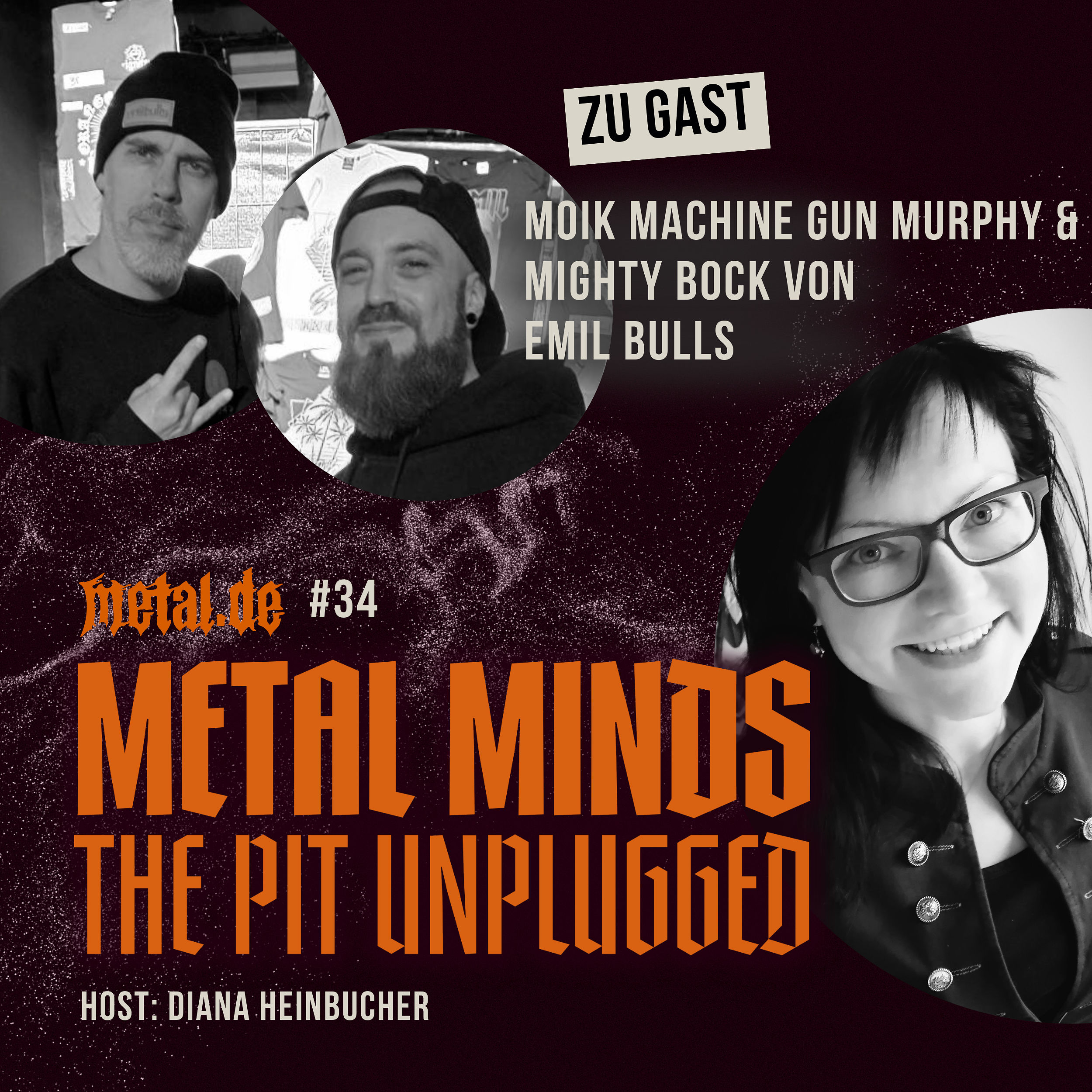 34 mit Moik Machine Gun Murphy und Mighty Bock von EMIL BULLS