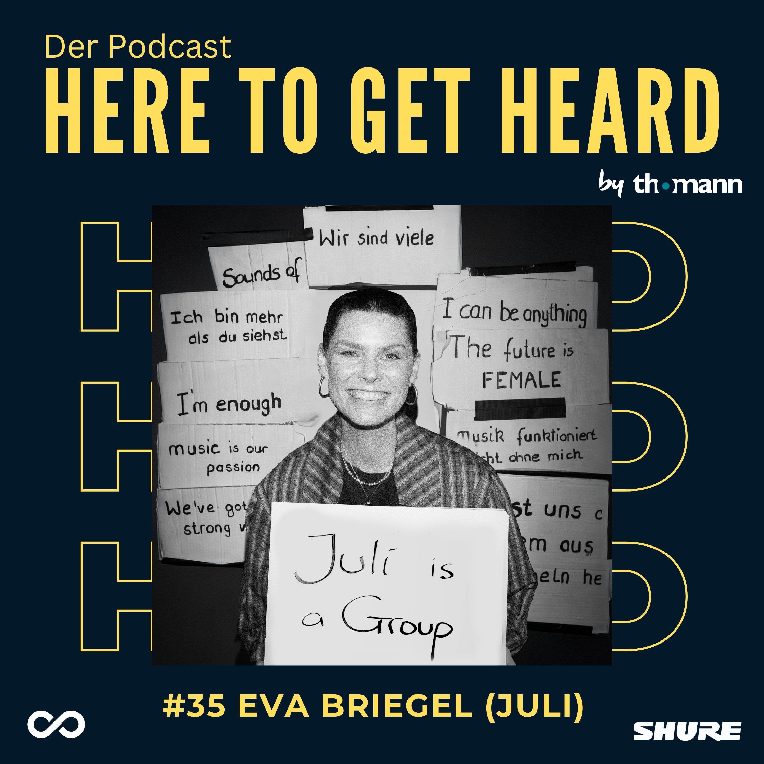 #35 Mit EVA BRIEGEL (JULI) übers Mutter-sein in der Musikindustrie, Prioritäten setzen und 25 Jahre JULI
