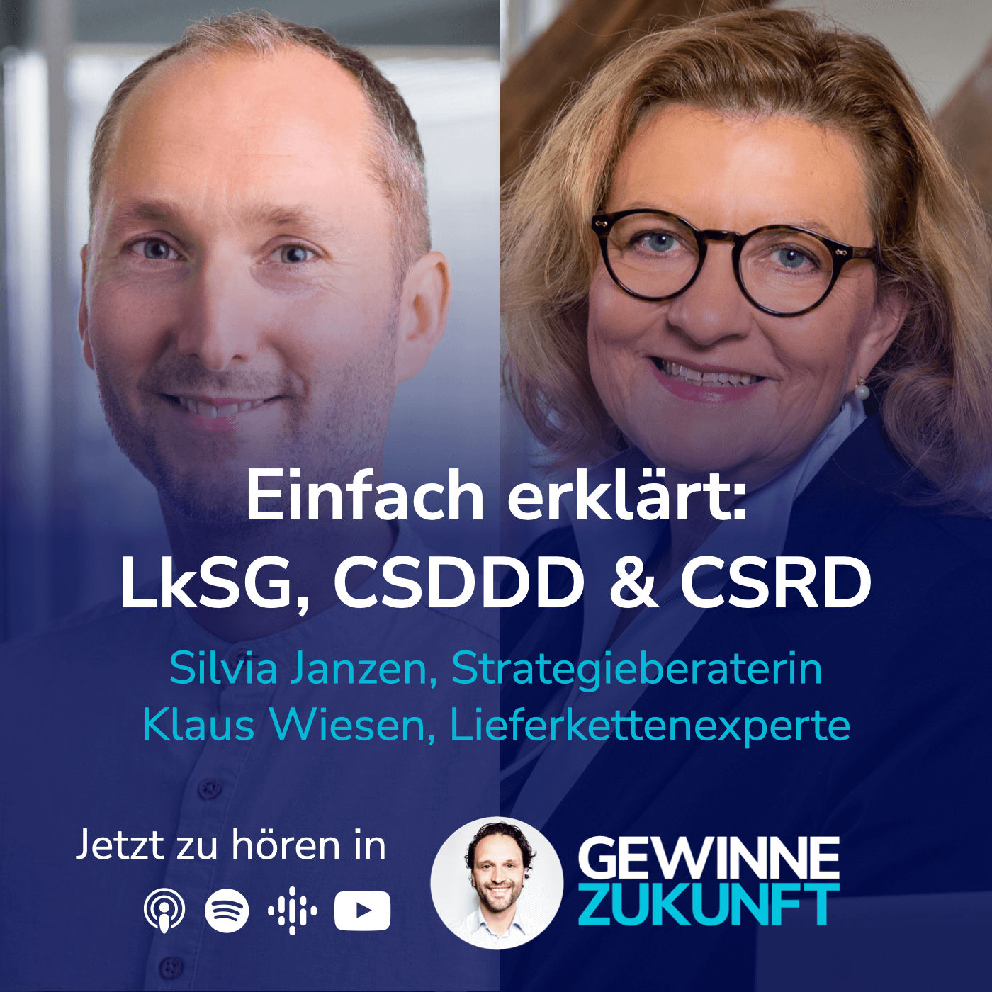 #37 Einfach erklärt: LkSG, CSDDD plus CSRD - Lieferkettenreporting für Profis I Gäste: Silvia Janzen & Klaus Wiesen