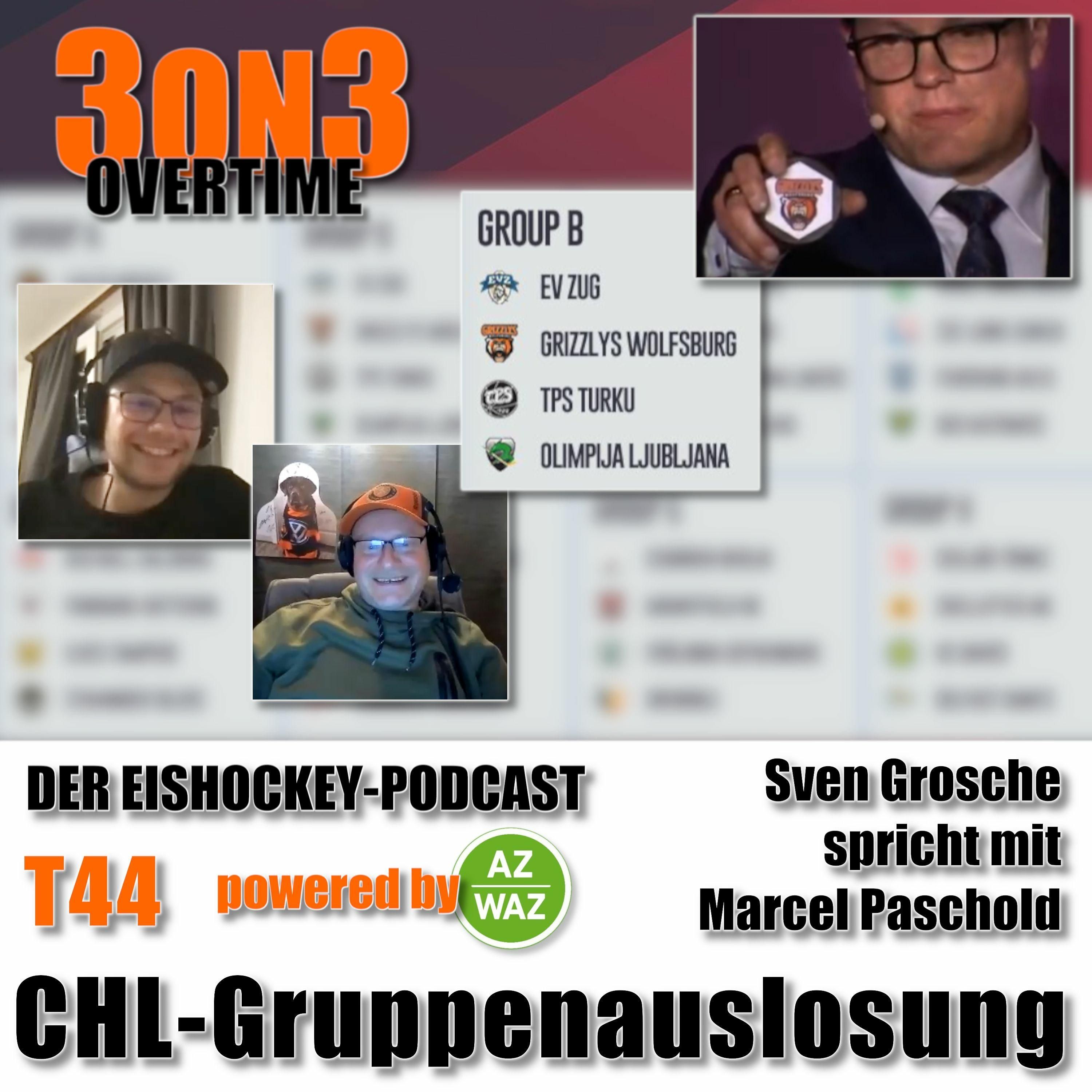 3on3-T44 - CHL-Auslosung