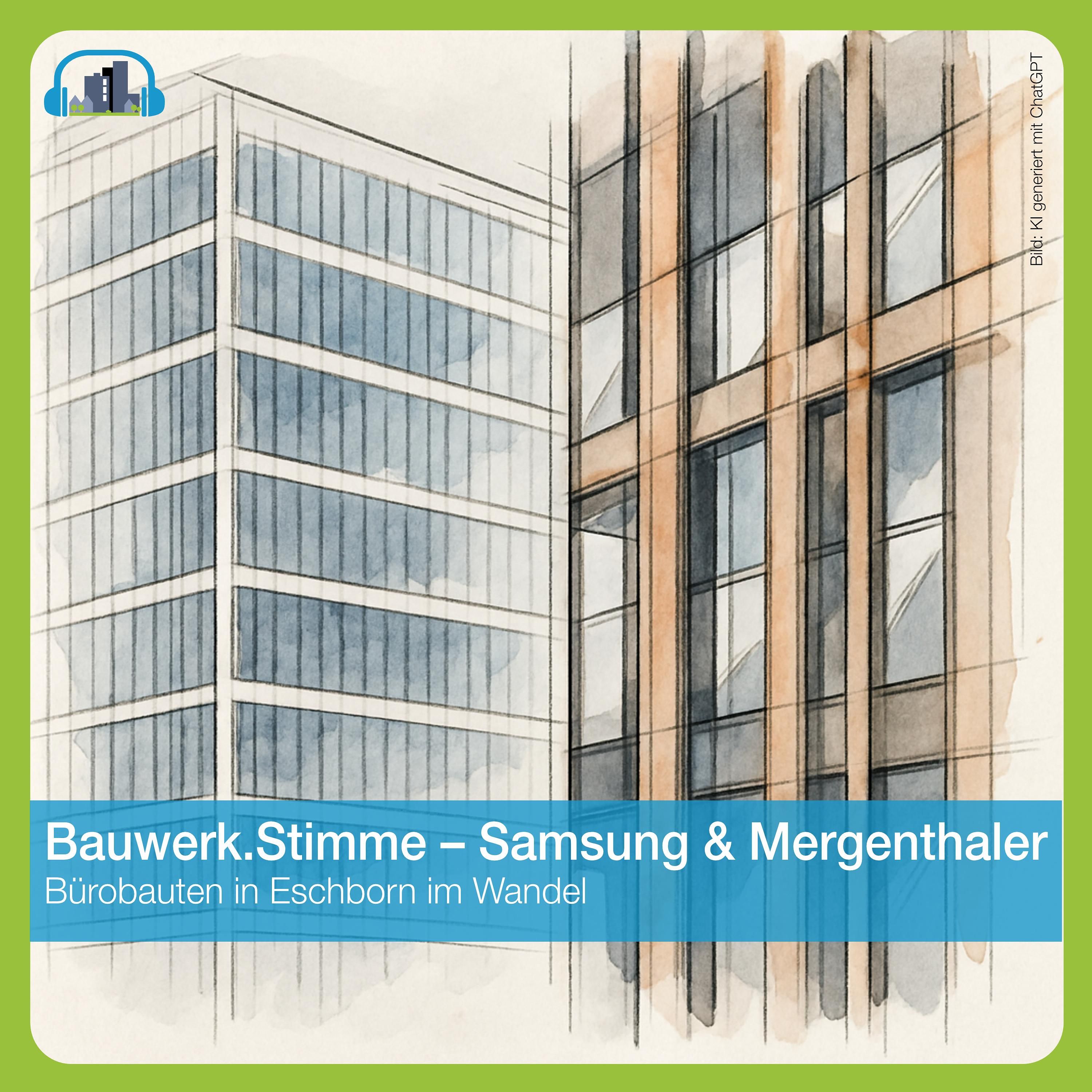 #40 Bauwerk.Stimme – Bürobauten im Wandel: Samsung und Mergenthaler in Eschborn