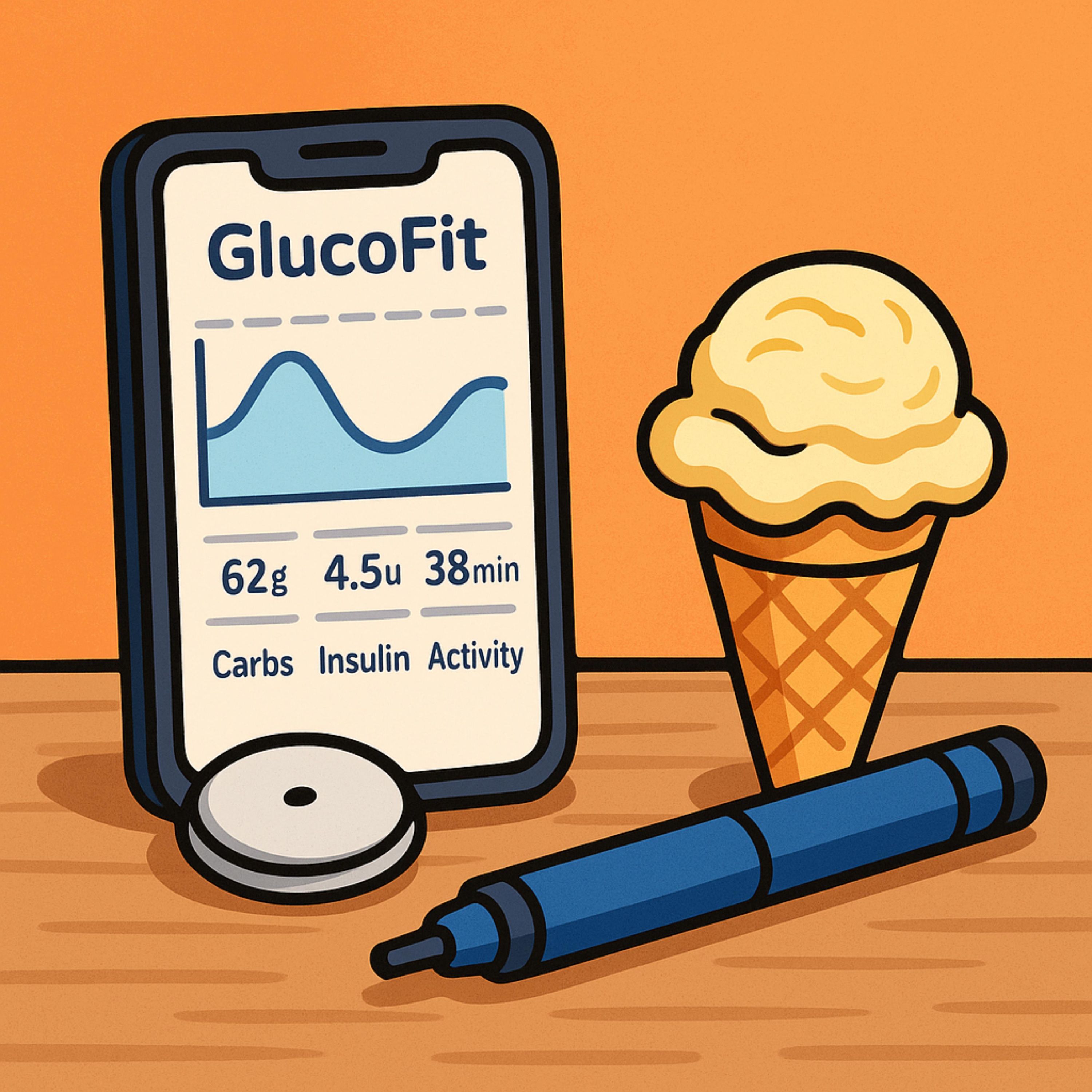 429 - GlucoFit Diabetes-Daten auf einen Blick